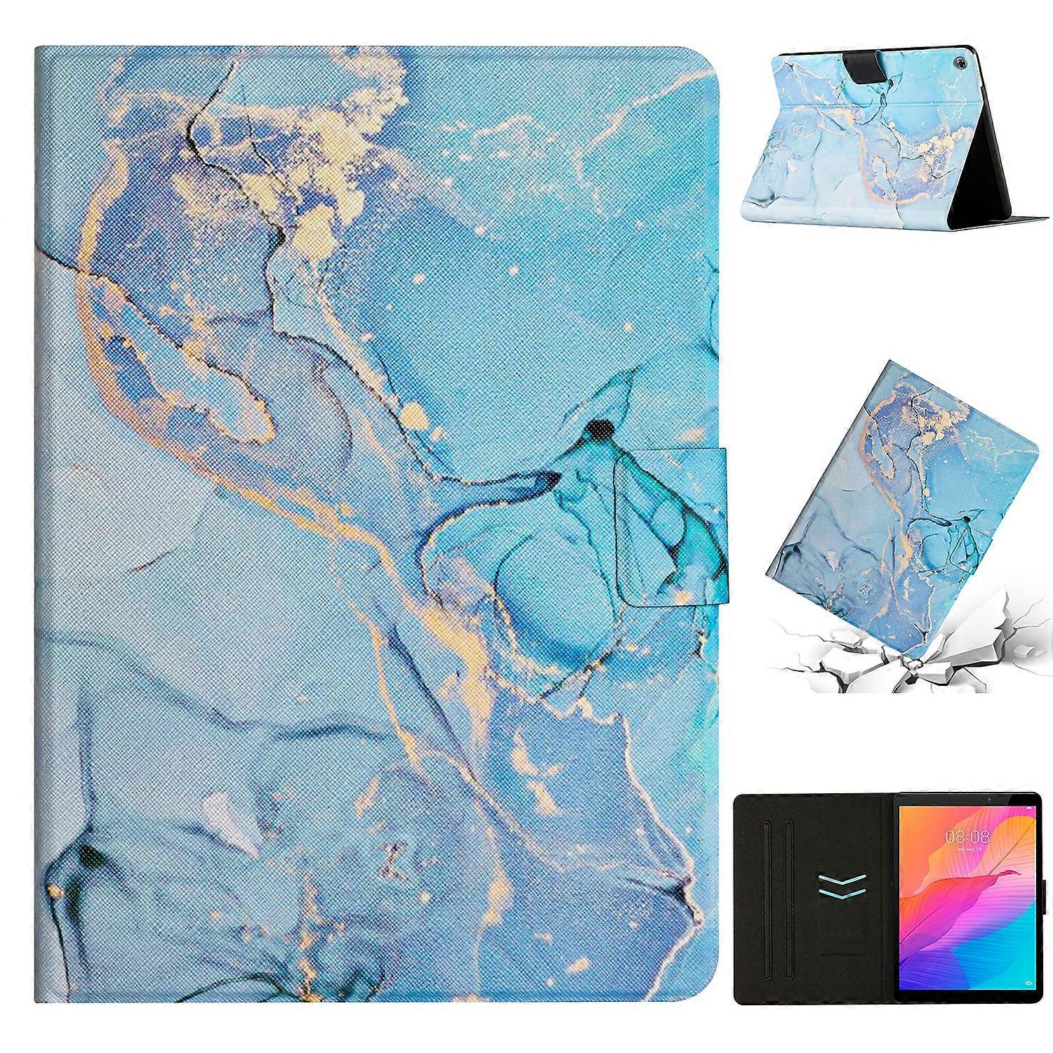 For Huawei MatePad T8 Marble Pattern Leather Tablet Case