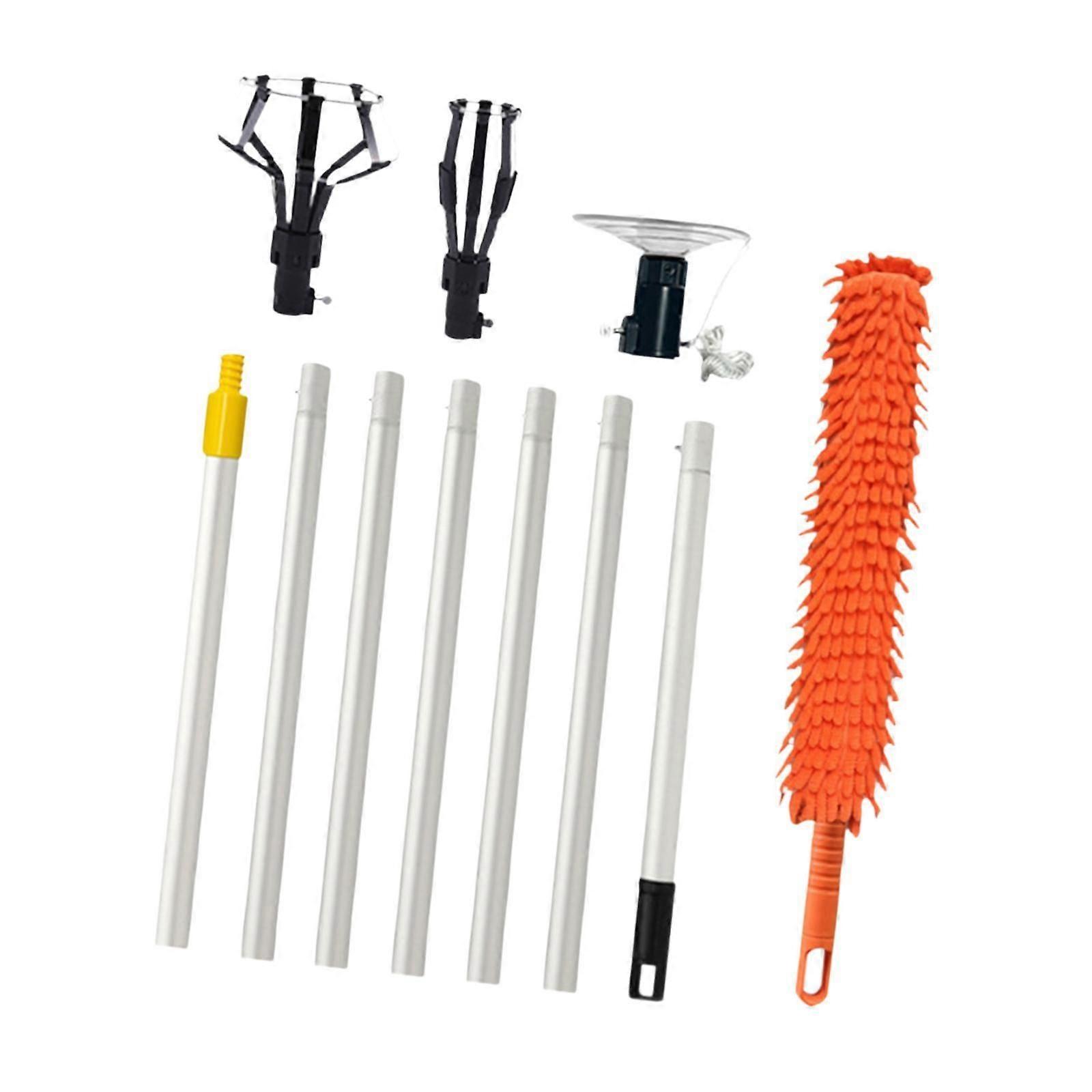 Light Bulb Changer Safe with Duster for Recessed Lights Home Hanging Lights 7 Extension Rods