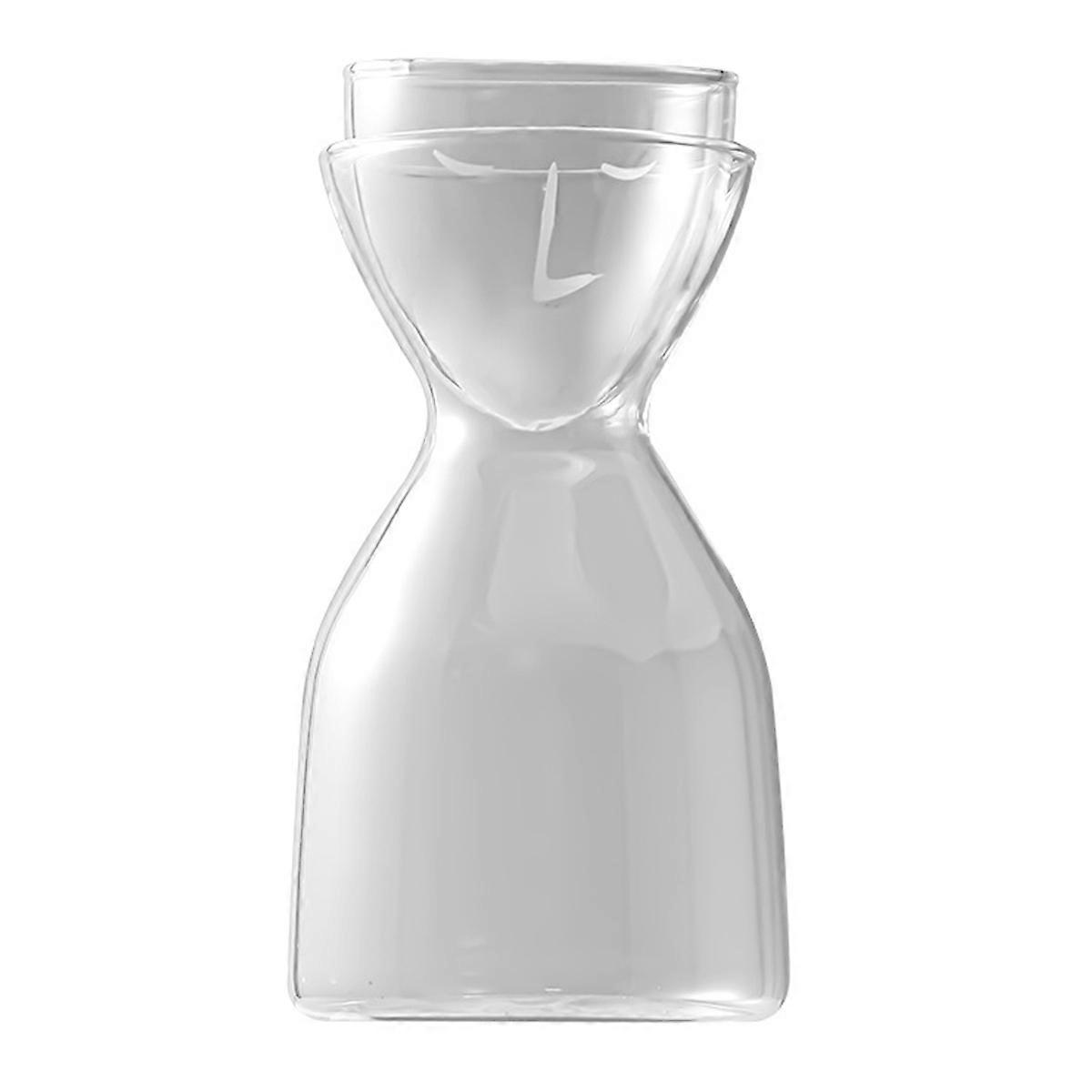 Transparent High-Temperature Glass Cold Water Pot with Cups for Kitchen