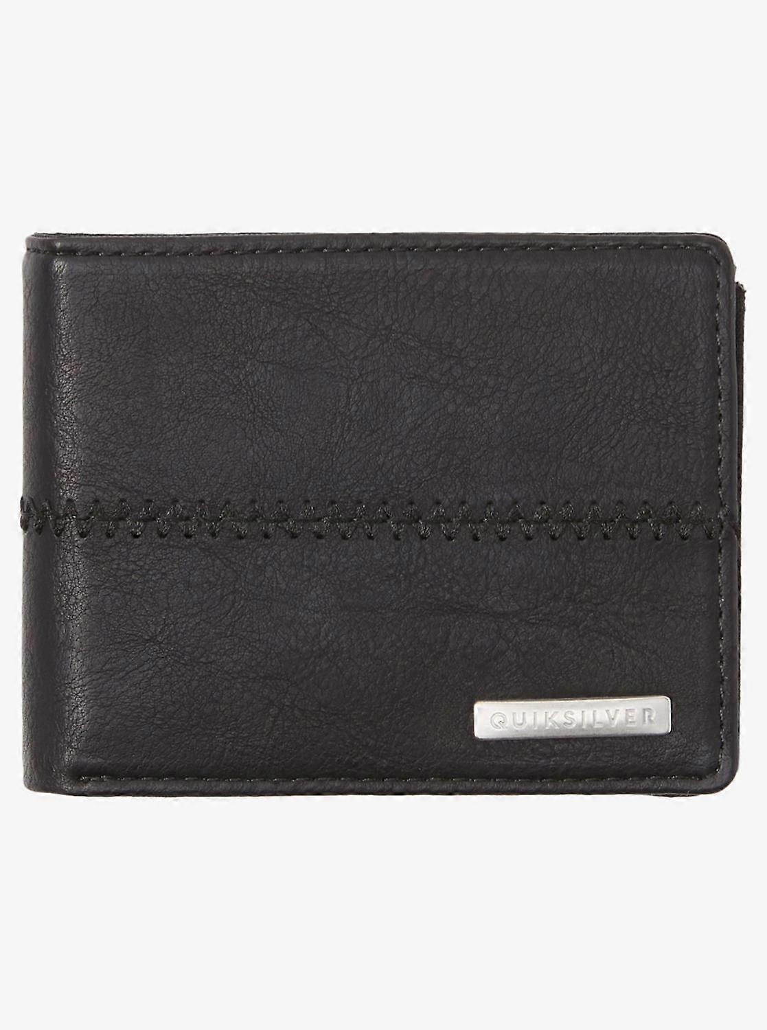 Quiksilver Faux Leather Bi-Fold Wallet~ Stitchy