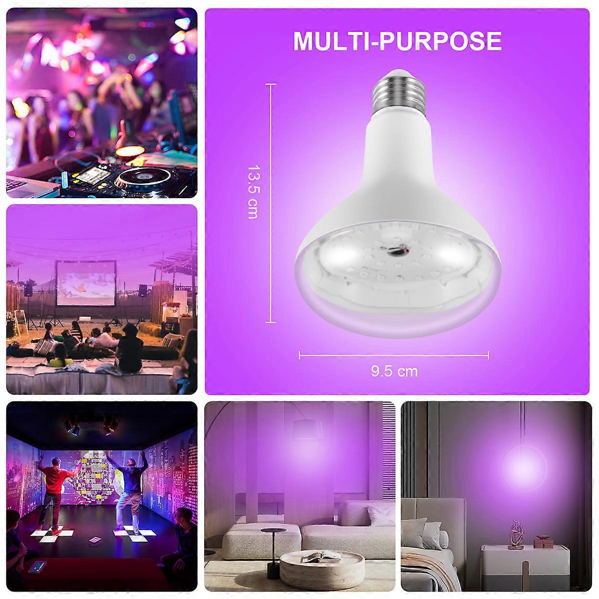 E26 15W Ultraviolet UV Lamp Black Light Bulb Fluorescent Detection Lamp 220V/110V Home DJ Decoration