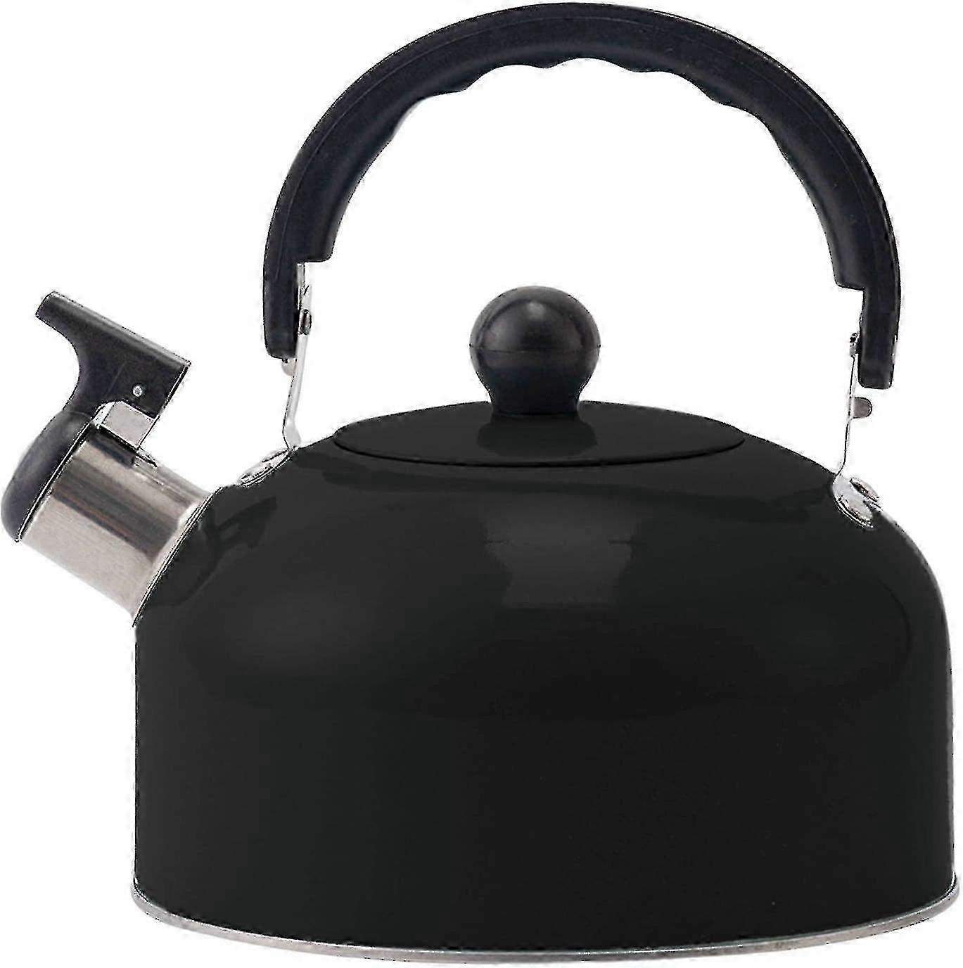 水壶 3 升不锈钢哨子野营水壶户外便携式燃气灶或电炉厨房咖啡机