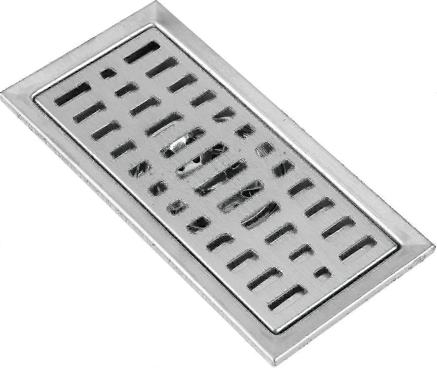 Stainless Steel Rectangle Floor Drain (20x10cm) for Bathroom & Kitchen -