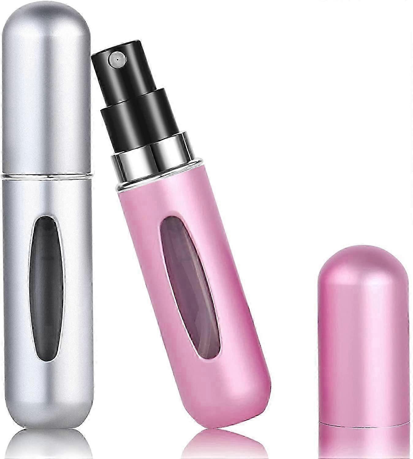 5ML Perfume Atomiser Refillable Bottles - Mini Travel Perfume Atomizer - Portable Purse Spray Bottle Empty (Matte-2 Packs)