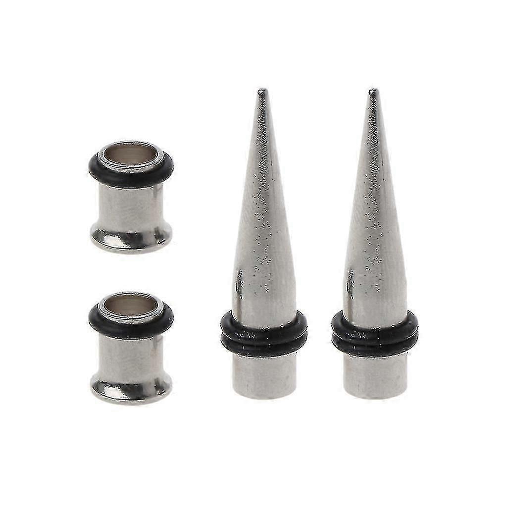 7mm Ear Stretching Kit With O-ring Surgical Steel Tapers And Tunnel Expanders