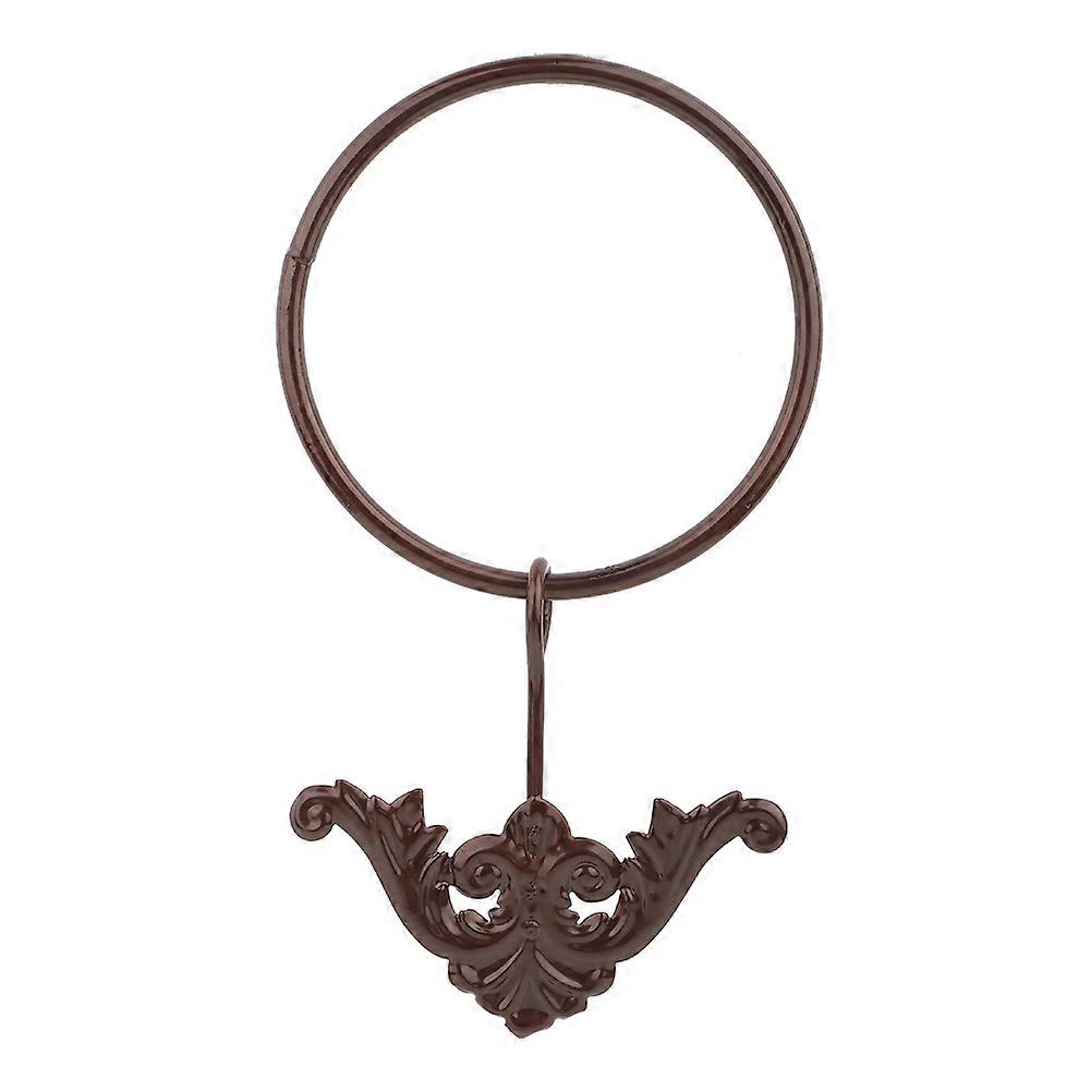 Wrought Iron Towel Ring Wall-Mounted Bathroom Towel Rack Metal Construction