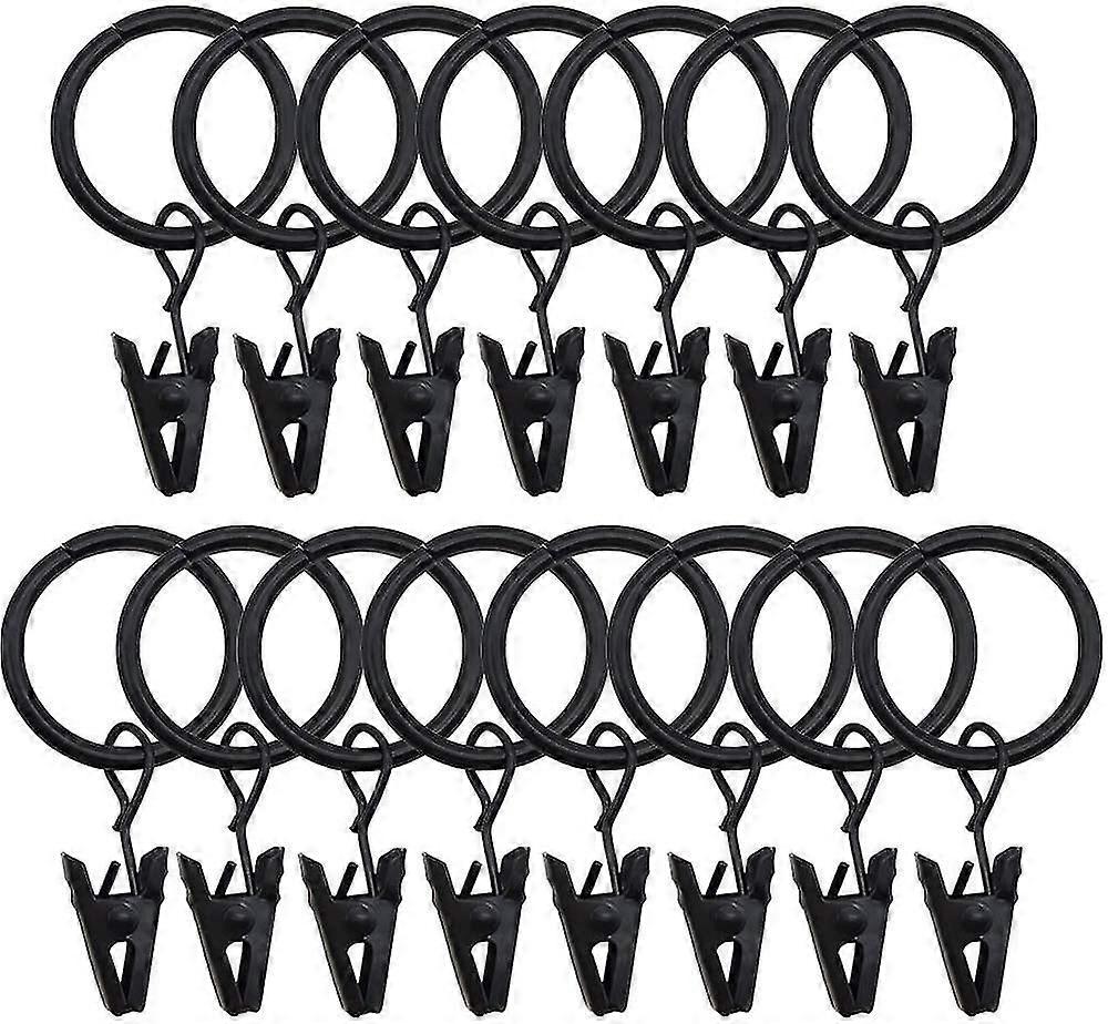 خواتم ستائر مع مشابك, خواتم زخرفية, مقاومة للصدأ, نمط عتيق, 2.5 سم