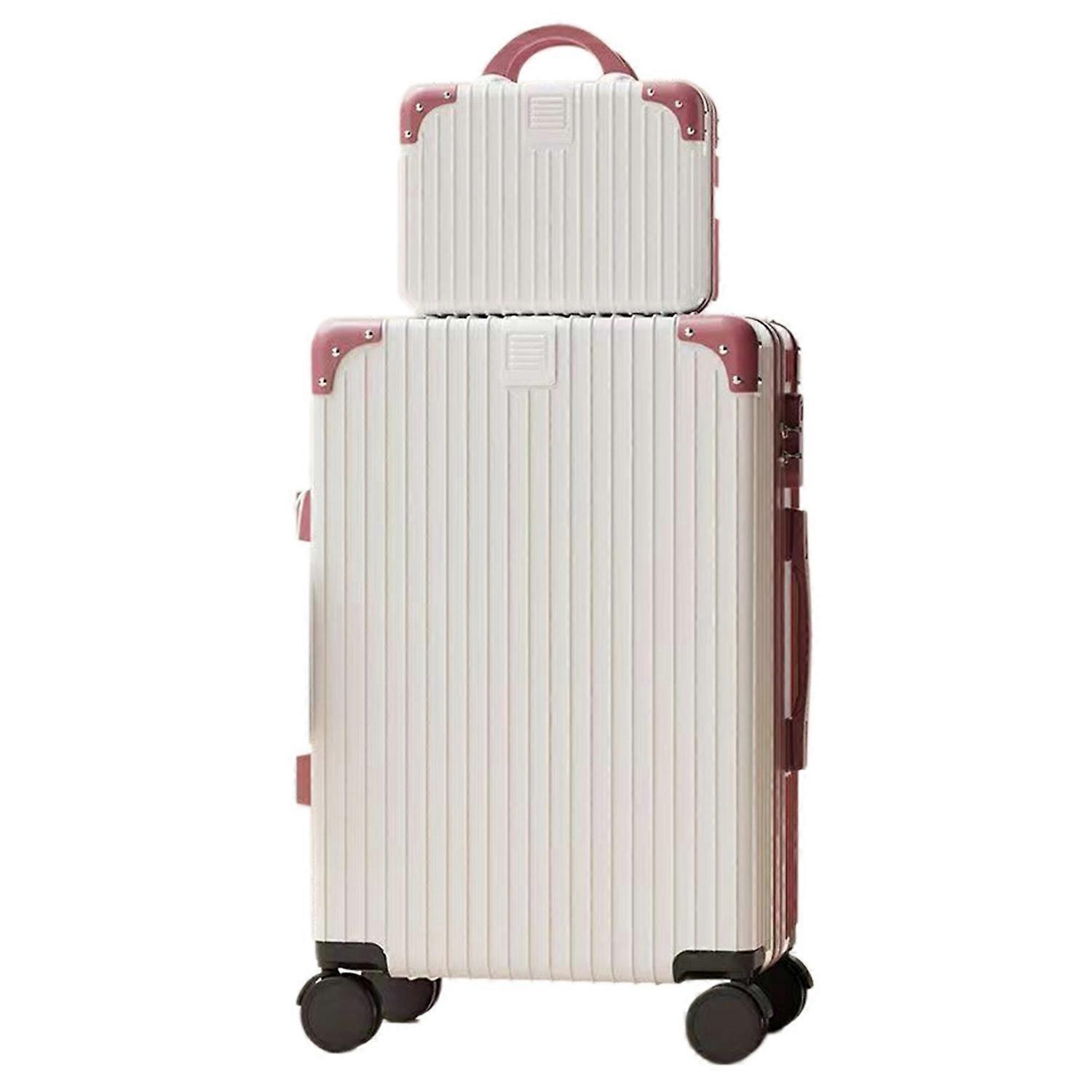 20 Inch 2 Piece Suitcase Set with Combination Lock Spinner Wheel Expandable Carry On Luggage Set for