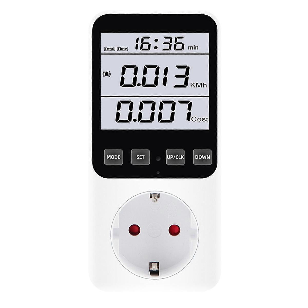 EU Plug,Digital Energy Meter Wattmeter AC230V Electricity Analyzer