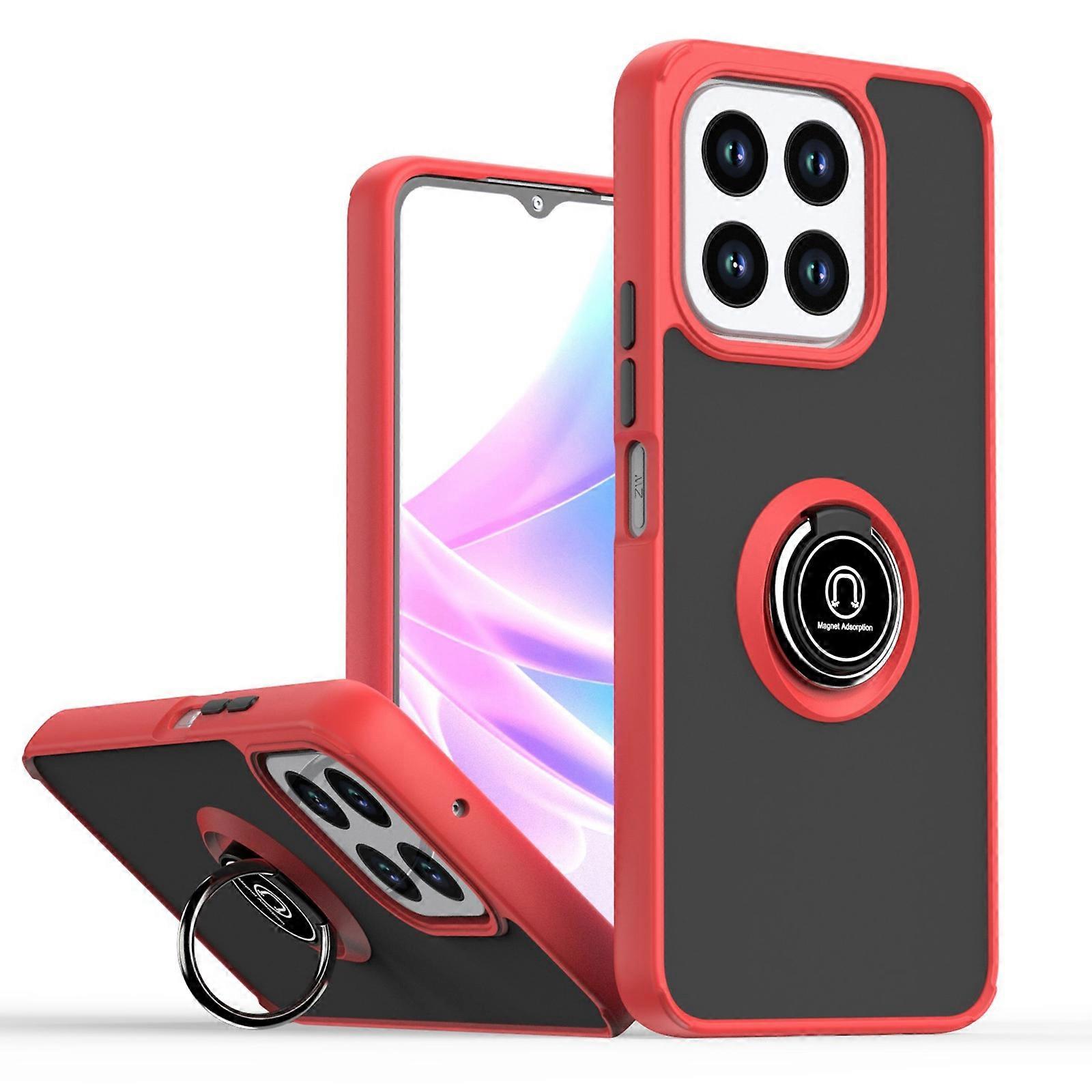 Q Shadow 1 Series TPU Hybrid PC Phone Case with Ring