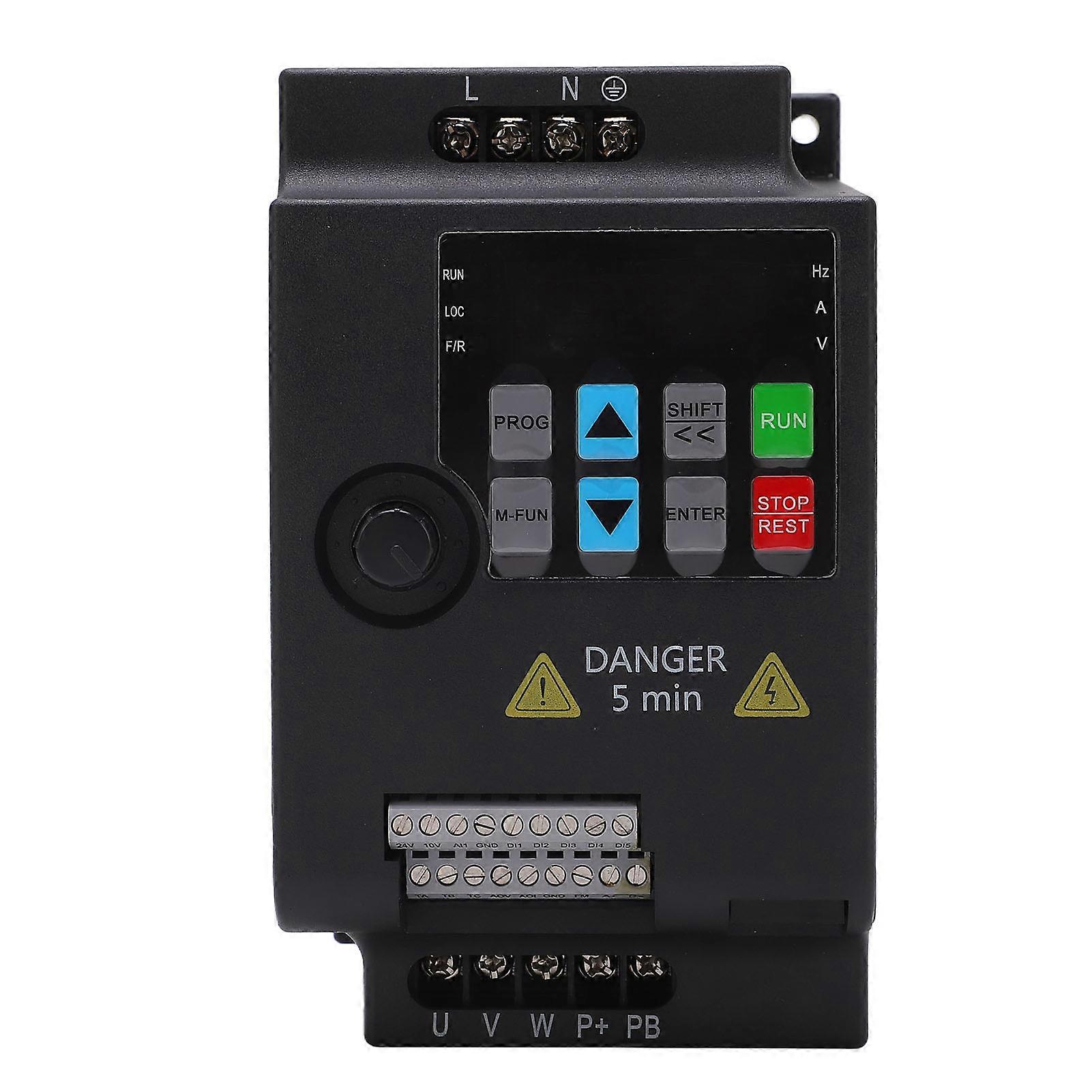 Variable Drive 2.2KW Single To 3 Phase VFD Mini Frequency Inverter AC 220V Input AC 0‑220V Output