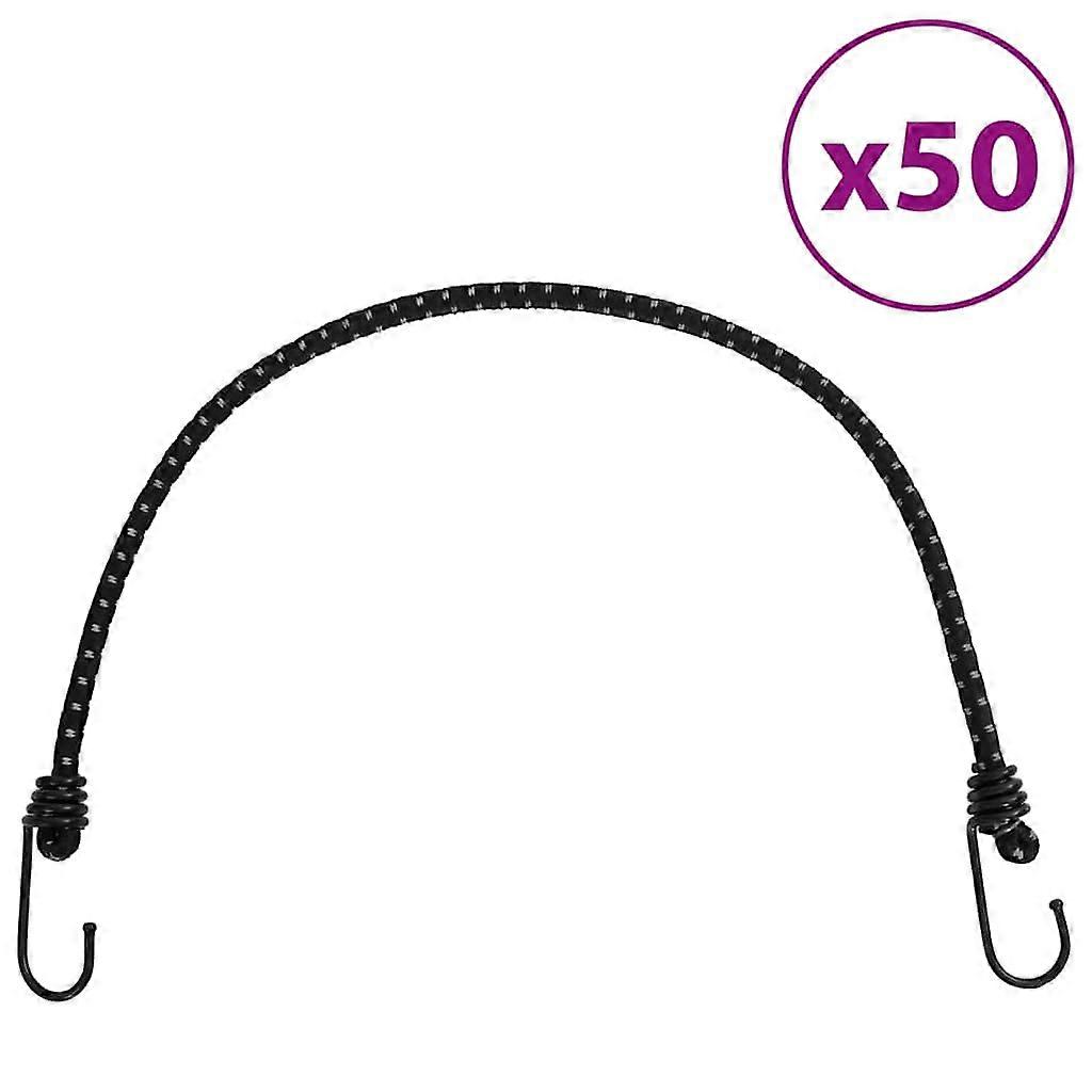 Bungee Cords Reflective with Hook 50 Pcs. 59 cm