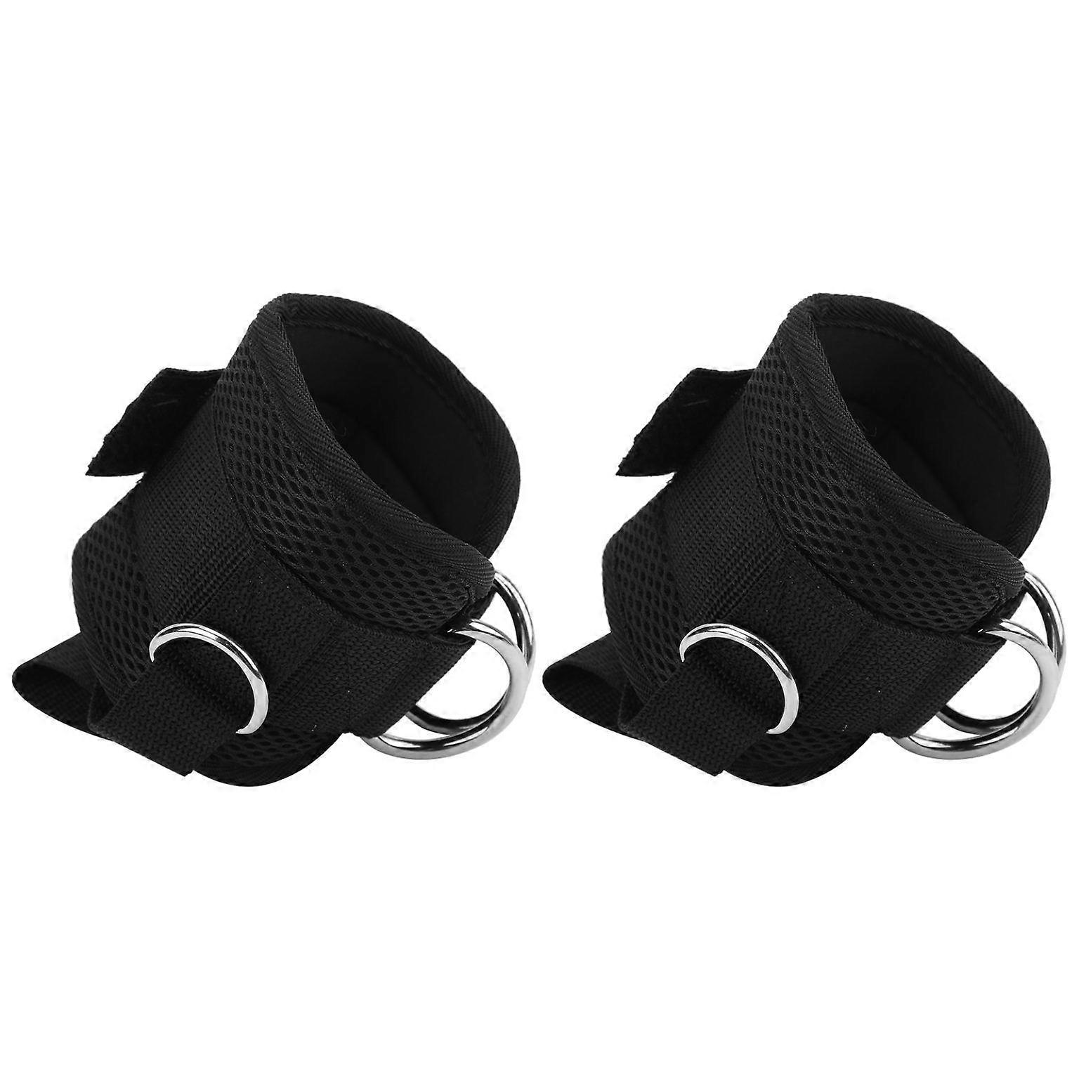 D-Ring Ankle Straps for Cable Machine Leg Extensions