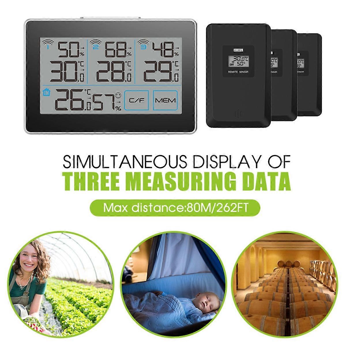 Temperature And Humidity Sensor Digital Thermometer Indoor Hygrometer