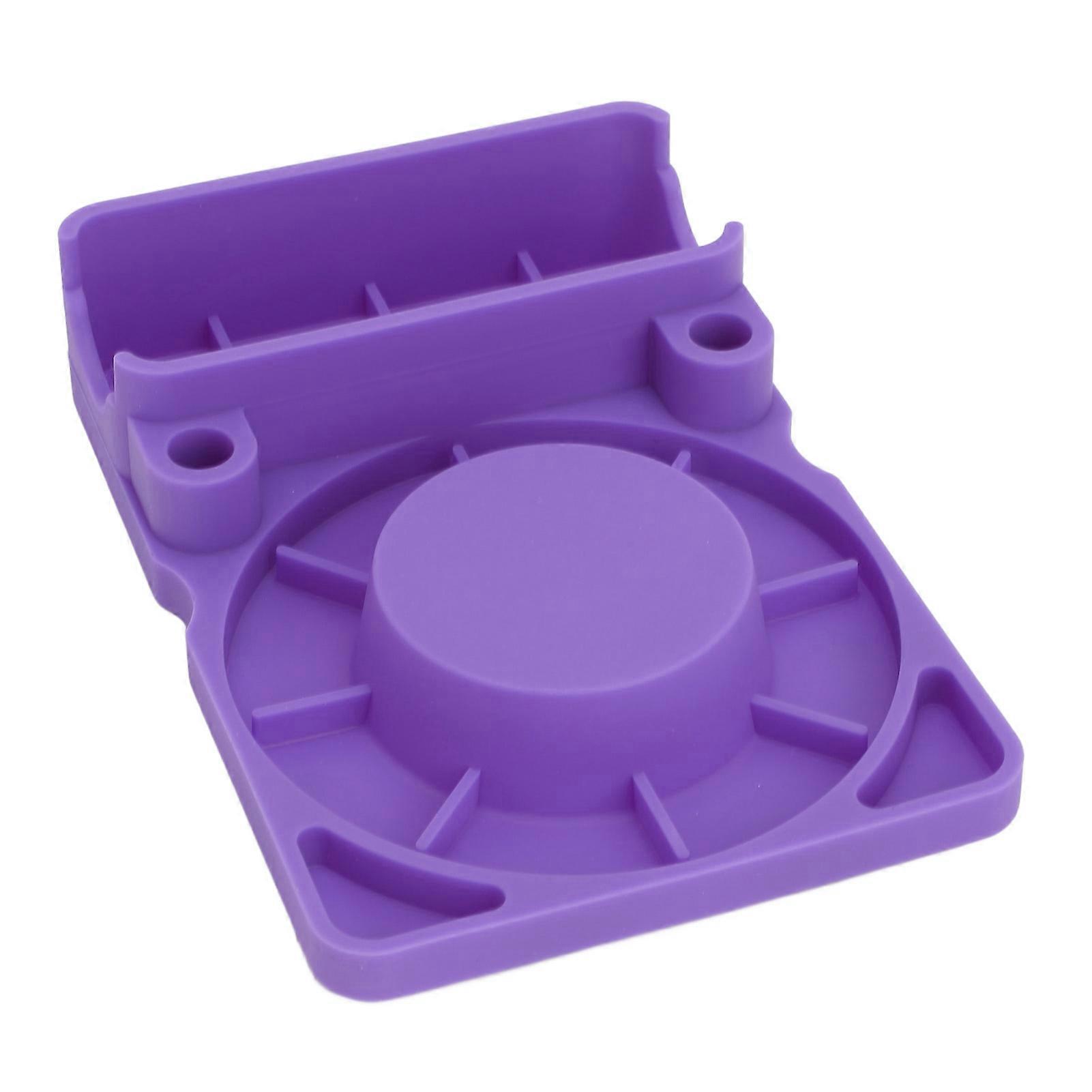 Cup Drainer Rack Silicone Water Bottle Drying Rack Cup Stand with Lid and Straw Holder for Countertop Purple 