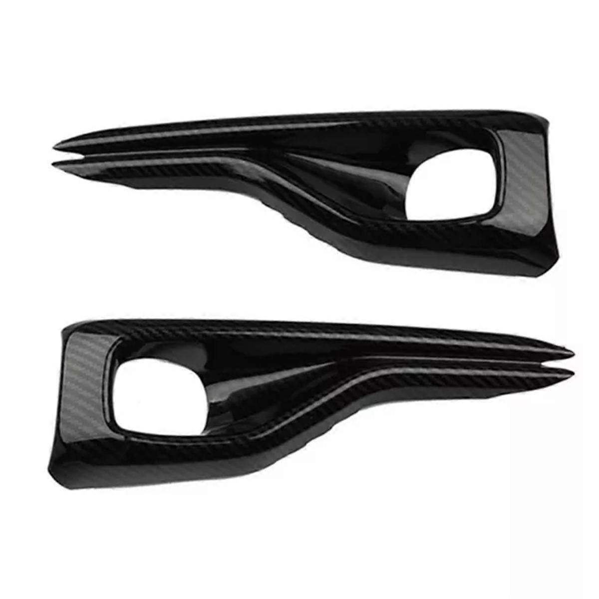 Fog Light Cover Fog Lamp Eyebrow Trim Strips for Focus MK4 2019+,Carbon Fiber Pattern