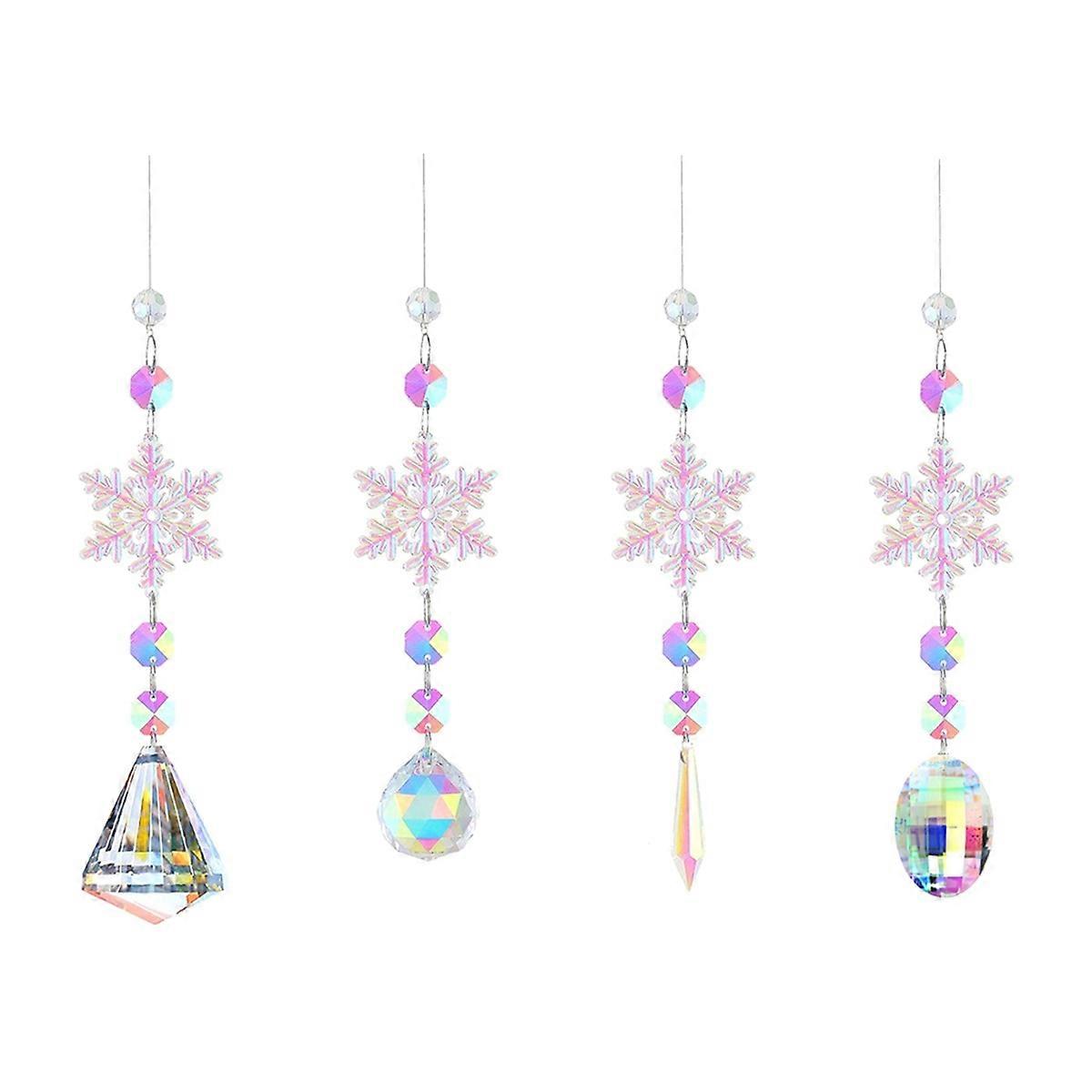 Sun Catchers Sisäikkuna Lumihiutaleet Riippuva Kristalli Auringonsieppari