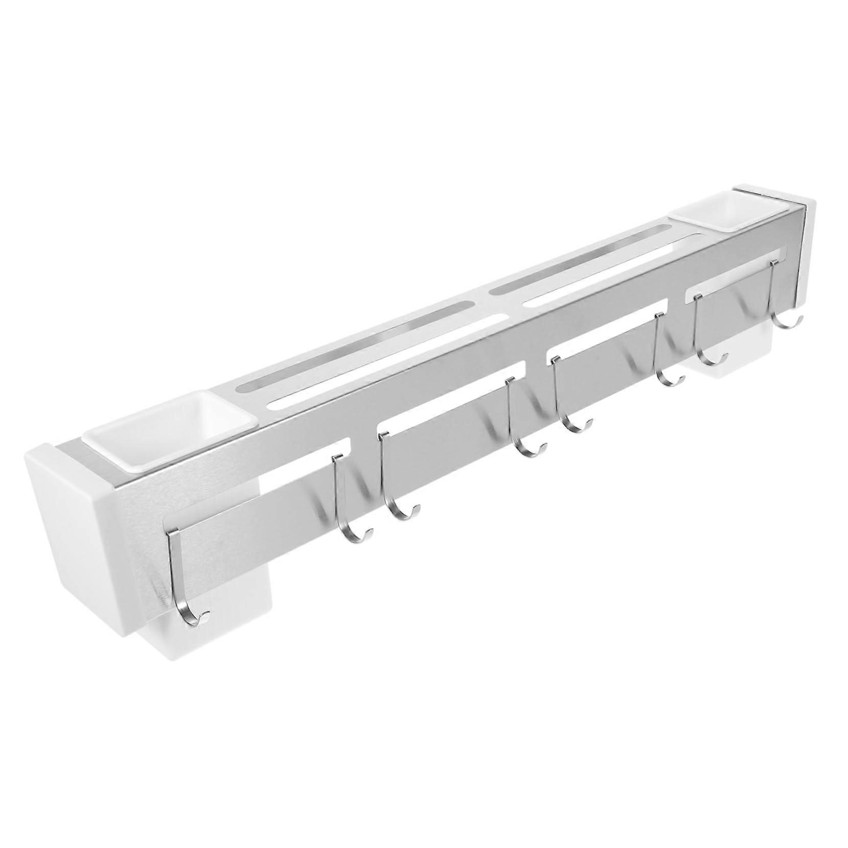 Stainless Steel Wall Mount Knife Holder Kitchen Cutlery Organizer Rack Space-Saving Design Easy to Install for Home Chefs