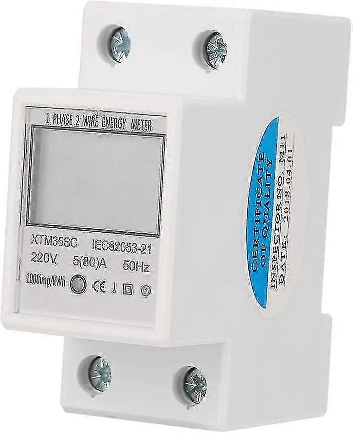 Digital Electricity Meter 220v 5(80)a Single Phase 2 Wire 2p Digital Electric Power Meter Electricity Meter i