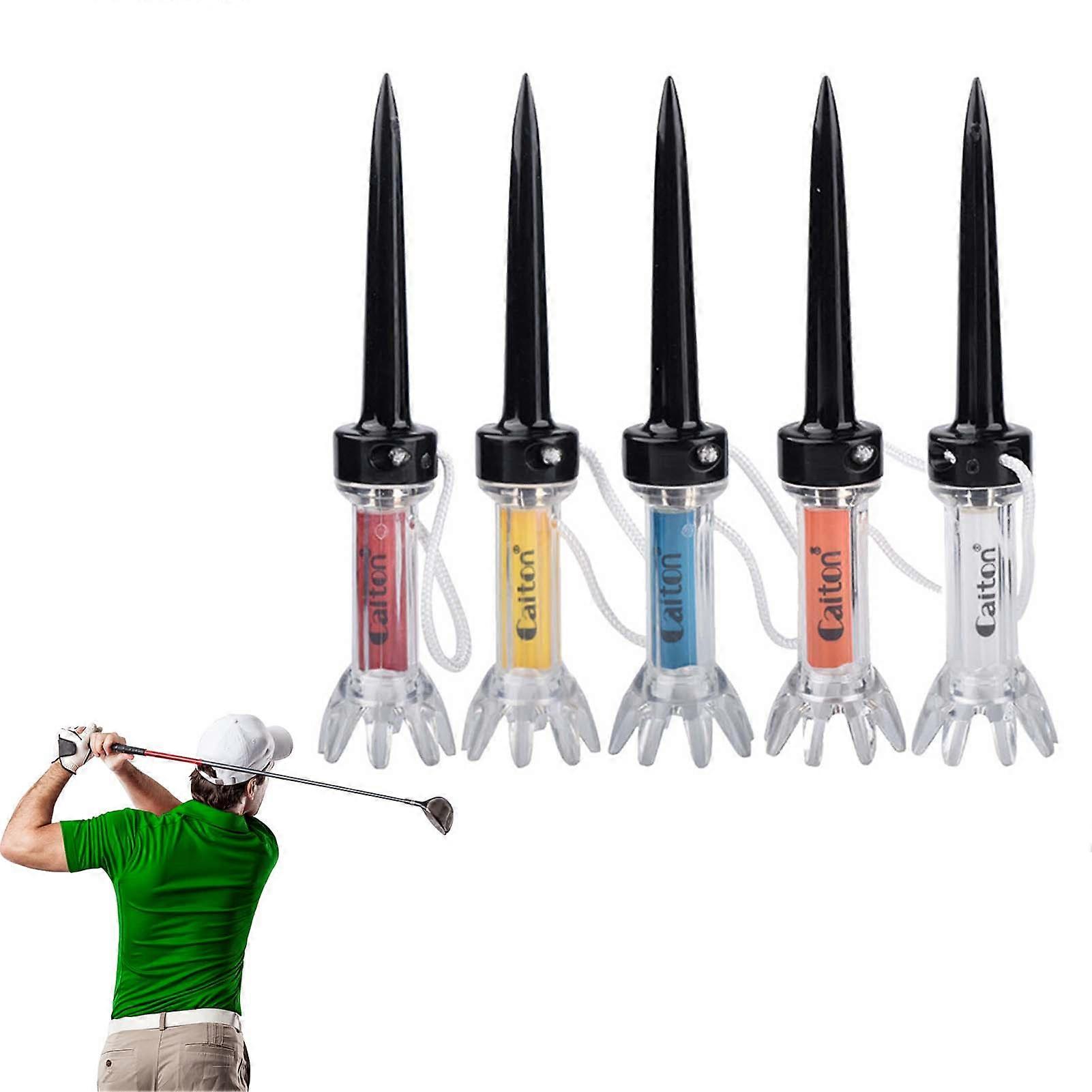 Unbreakable Plastic Golf Tee 79/90mm High Stability Low Friction Training Tools Essential Accessory for Golf