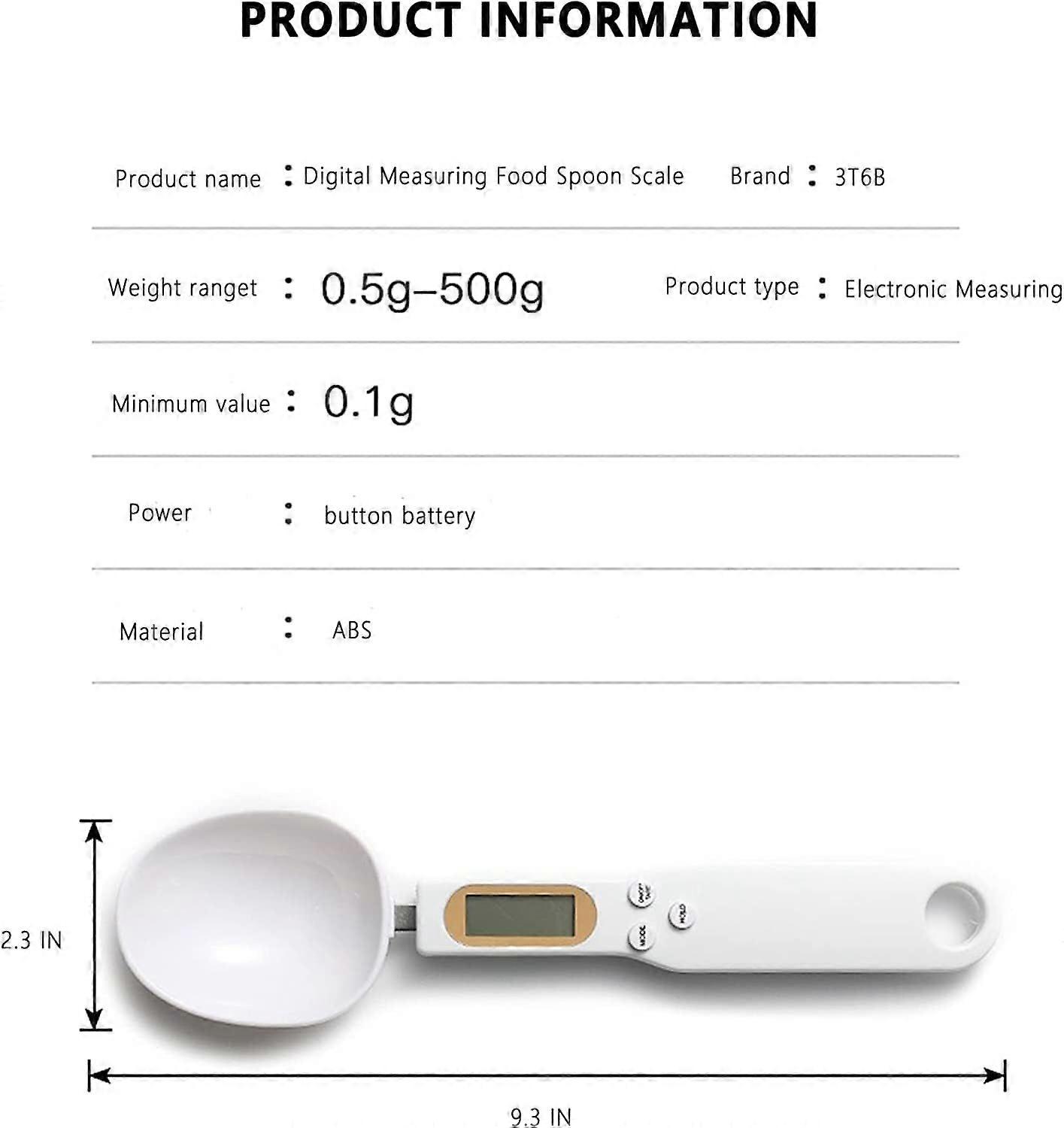 Measuring spoon 0.5g-500g kitchen electronic scale