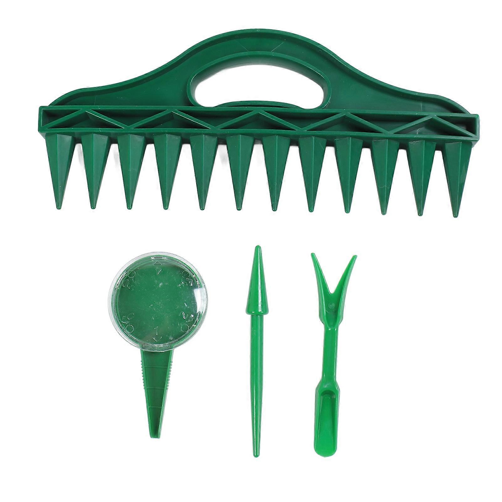 12 Holes Soil Digger Planter Increase Efficiency Garden Sowing Spacer with Adjustable Seeder Dispenser for Planting