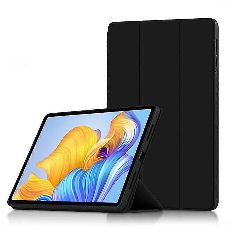 For Honor Pad 8 Protective Cover TPU+PU Leather Anti-Drop Case Shockproof Skin-Touch Tablet Case with Three-fold Stand