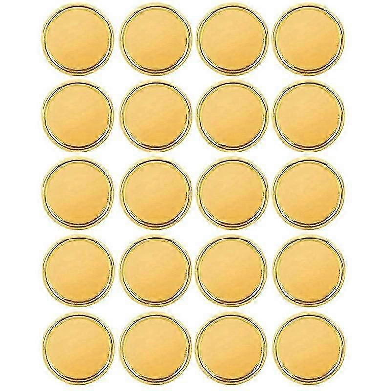 20 חתיכות דיסקי זהב טבעות קלסר דיסקי פלסטיק למחשב נייד ומתכנן סקראפבוקינג (זהב) היטב
