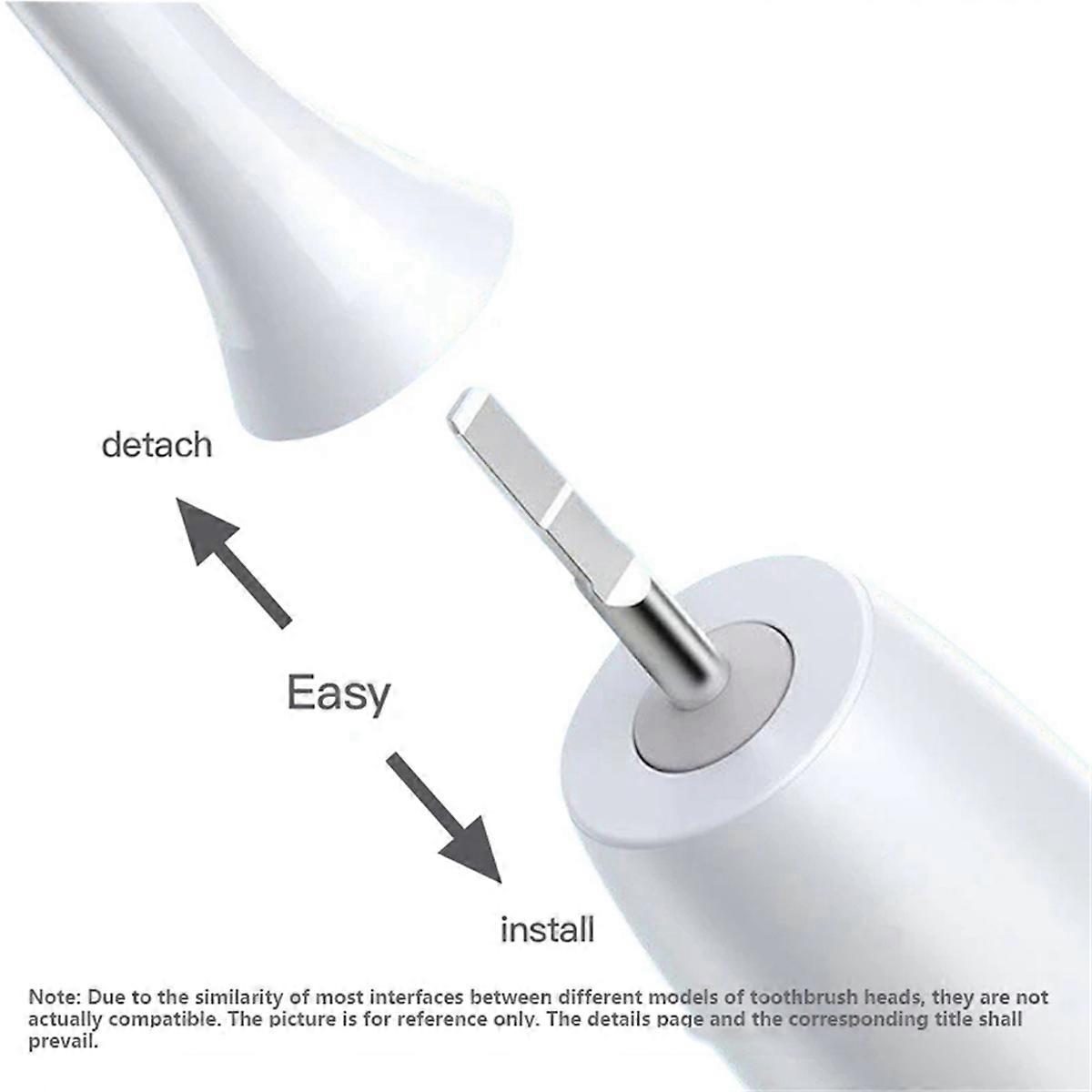 10PCS Replacement Brush Heads for X3 Electric Toothbrush,Black