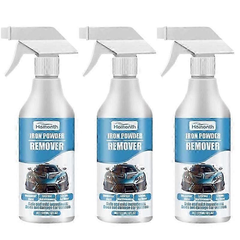 3set bil rustfjerningsspray, biljernfjerningsspray,jernpulverfjernerbil