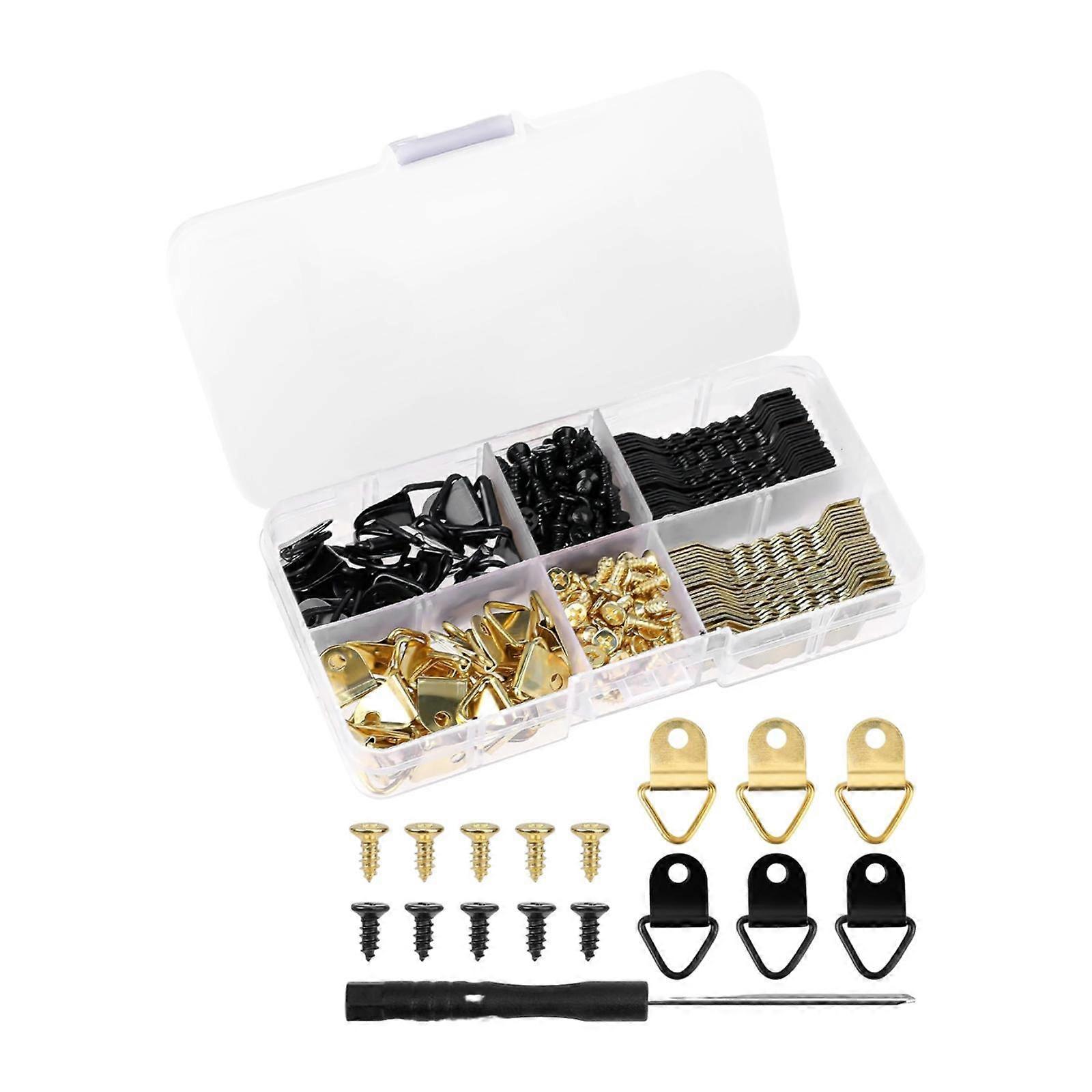 252Pcsピクチャーハンガーキットウォールハンギングフック多機能ポータブルアソート
