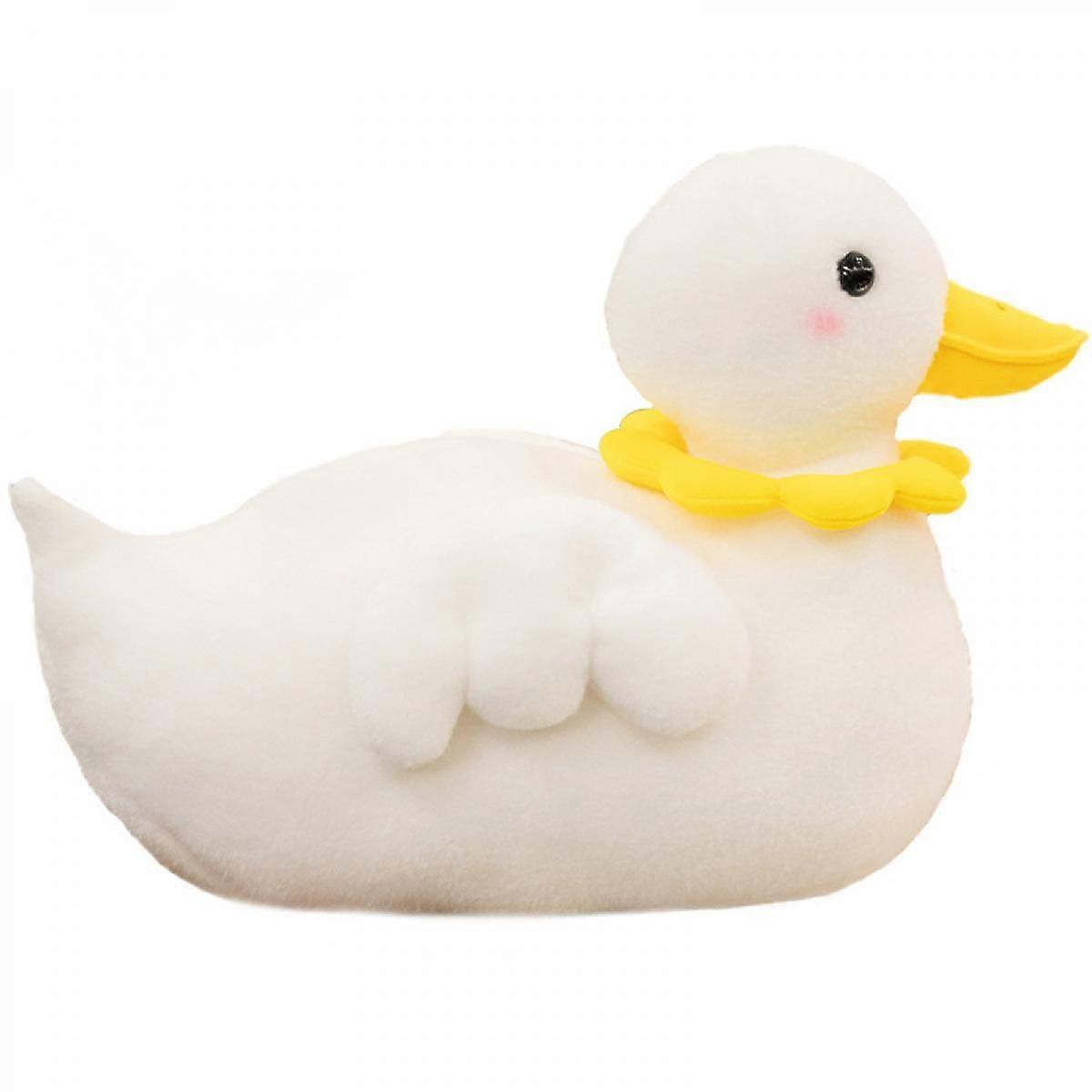 Duck Plush Toy, Stuffed Animal Throw Plushie Doll, Super Soft Hugging Pillow for Every Age (White Round Eyes,15'')