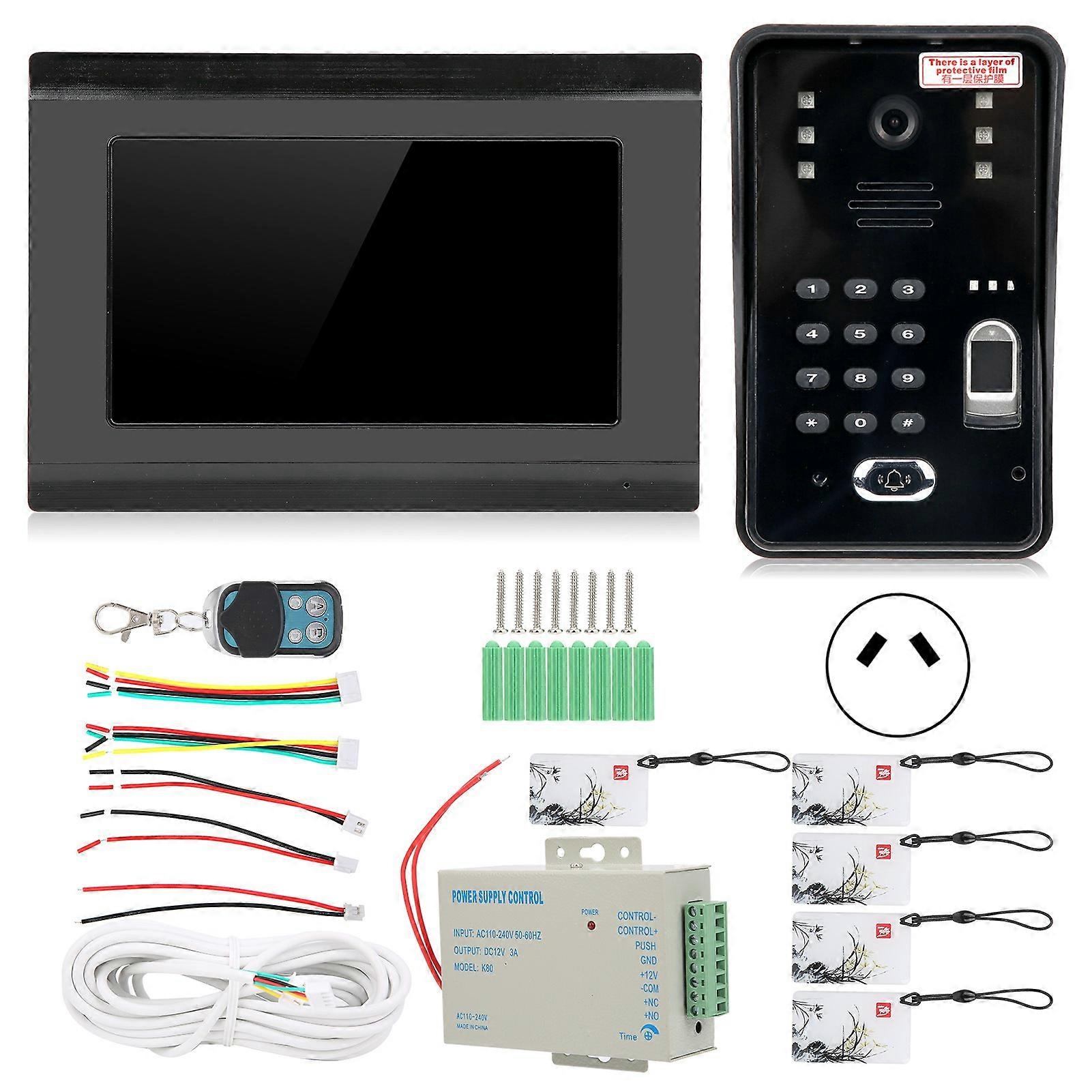 1080P Video Doorbell Kit - Night Vision, Touchscreen, Multi-Access, Weatherproof