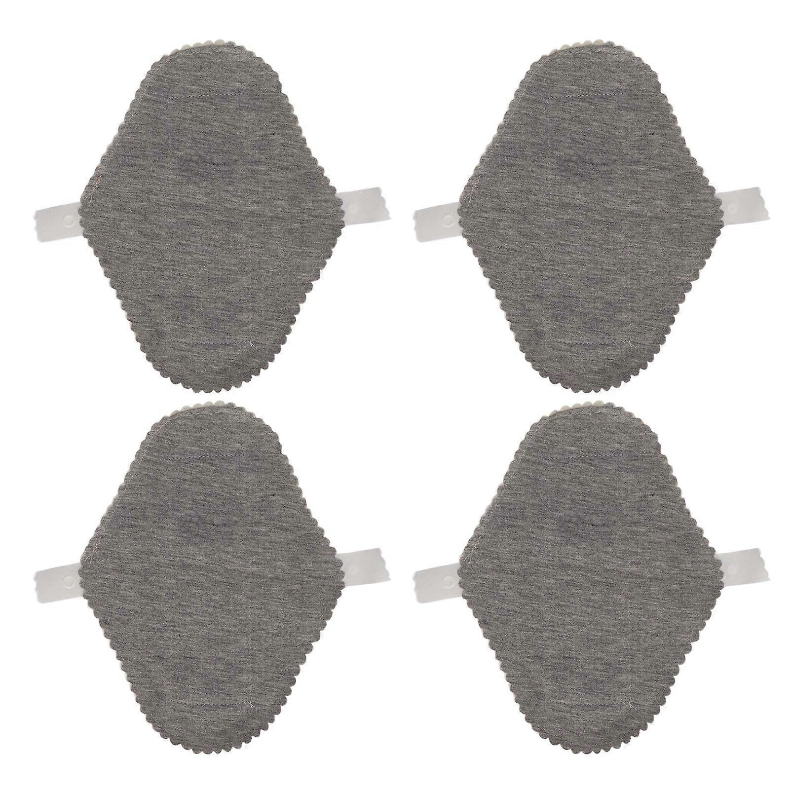 4PCS πλενόμενα θηλυκά μαξιλάρια Gray Graphene leakproof αναπνεύσιμα επαναχρησιμοποιήσιμα υγειονομικά μαξιλάρια για τις γυναίκες
