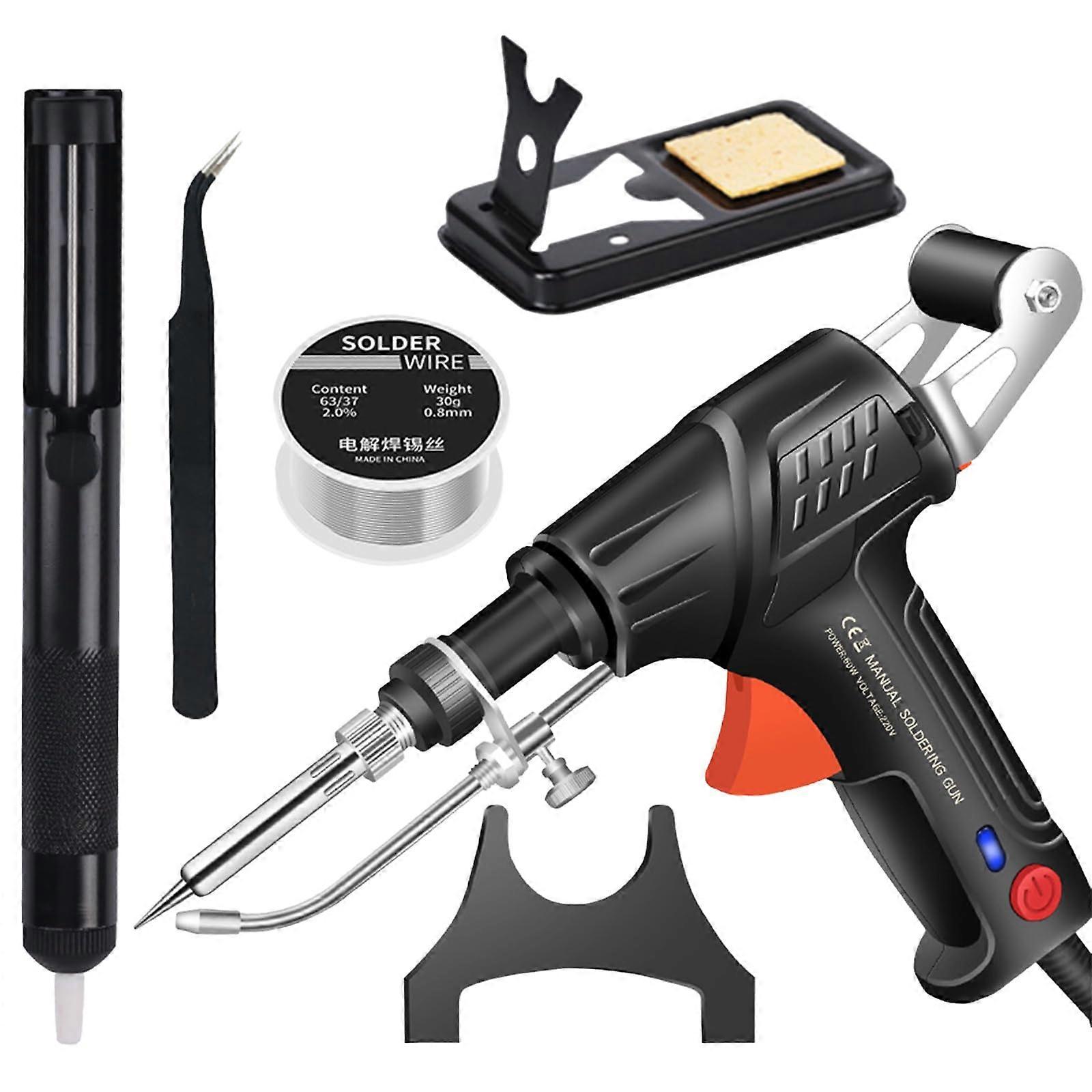 Internally Heated Industrial Welding Tools 3In1 Soldering Iron And Gun Set Rust Removal Welding Manual Kit