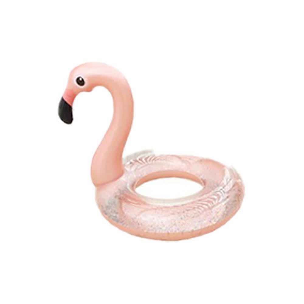 Inflatable Float, Glitter Sequin Animal Pool Floats, Pool Inflatables 90#-Translucent Sequins-Flamingo