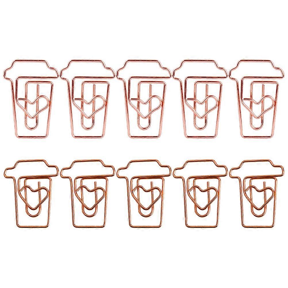 Efficient Paper Clips, Coffee Motif for Enhanced Desk Organization, Trustworthy Build