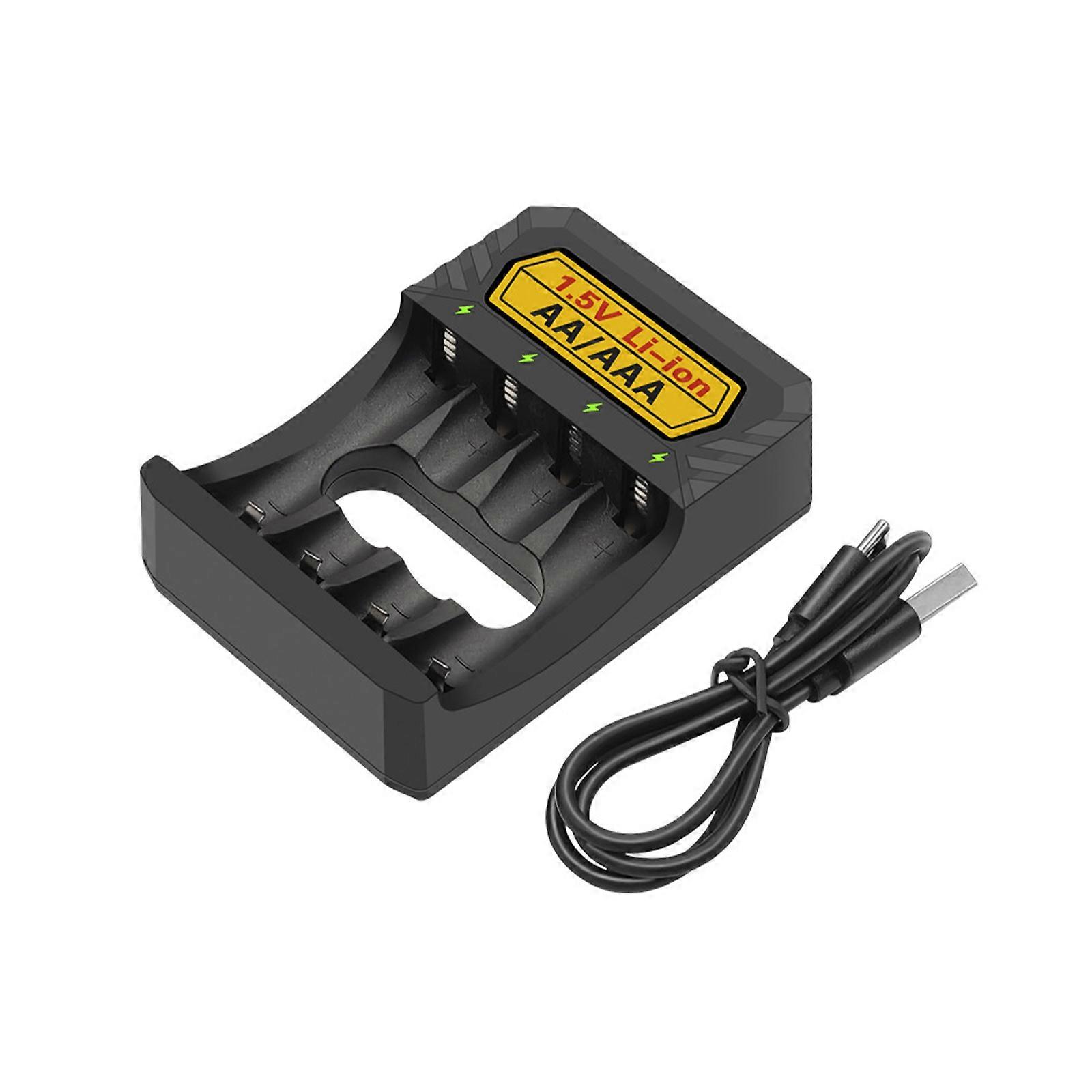 Efficient 1.5V Lithium Battery Charger With Type C Port, Support AA/Triple A Batteries Includes Multiple Safety Features