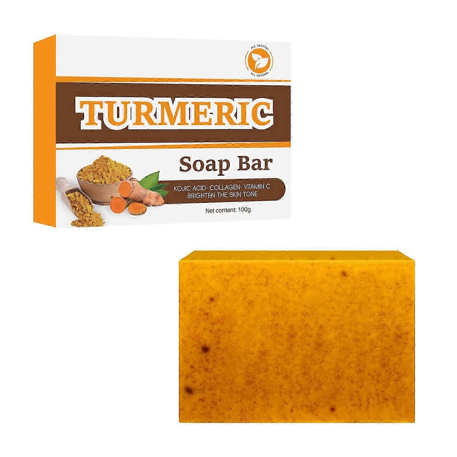 Turmeric Soap Tablets Deep Cleansing Turmeric Soap Facial And Body Shower Soap Firming Pores And Removing Pigments