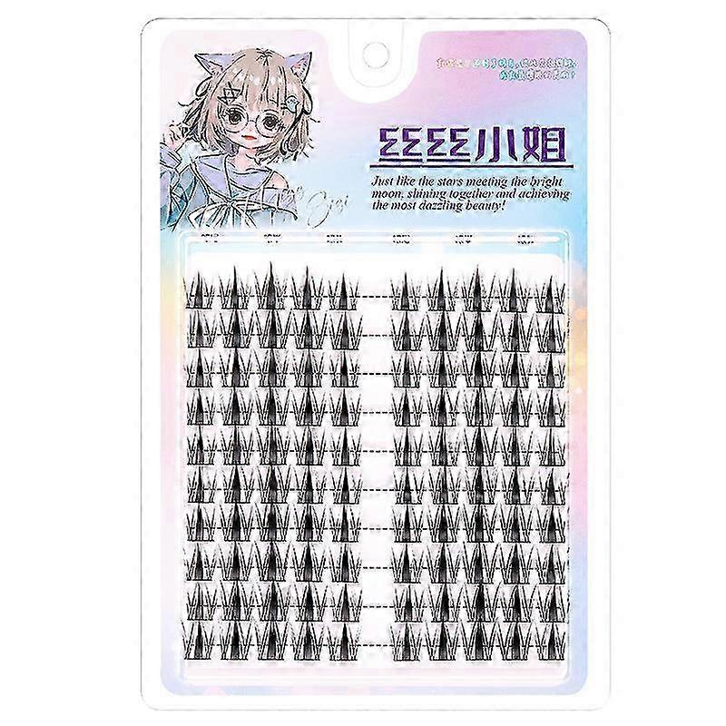 Simulation Rabbit Series False Eyelashes Comic Individual Cluster Reusable Segmented Winged Thick Lash Extension 12mm Eyelashes 2025