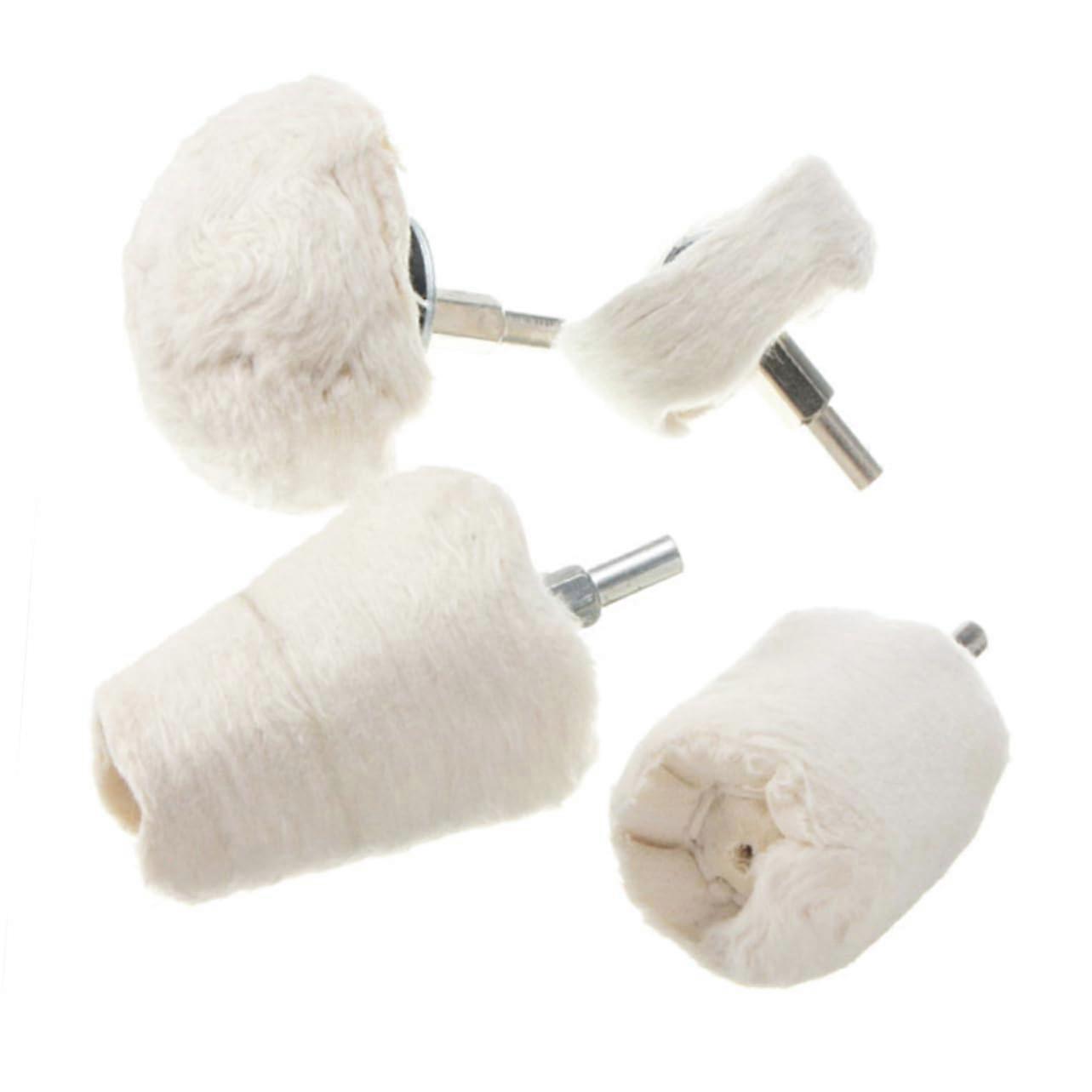 Polishing Machine Buffing Wheel Set - 4 Towel Polishing Discs with Grip, Compatible with Drilling Tools, Ideal for Polishing and Grinding