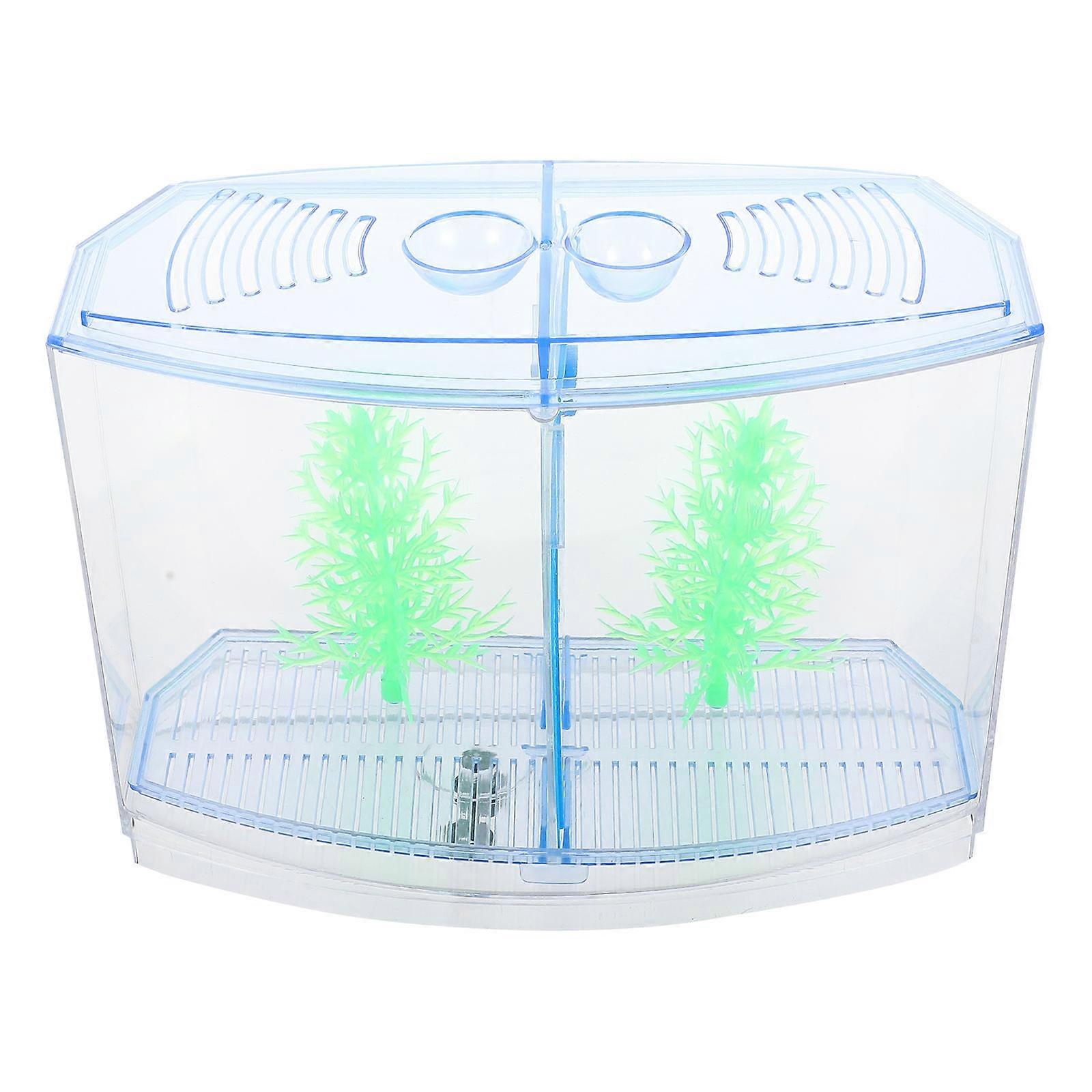 Functional Small Aquarium for Home Use, Supports Fish Isolation and Planting