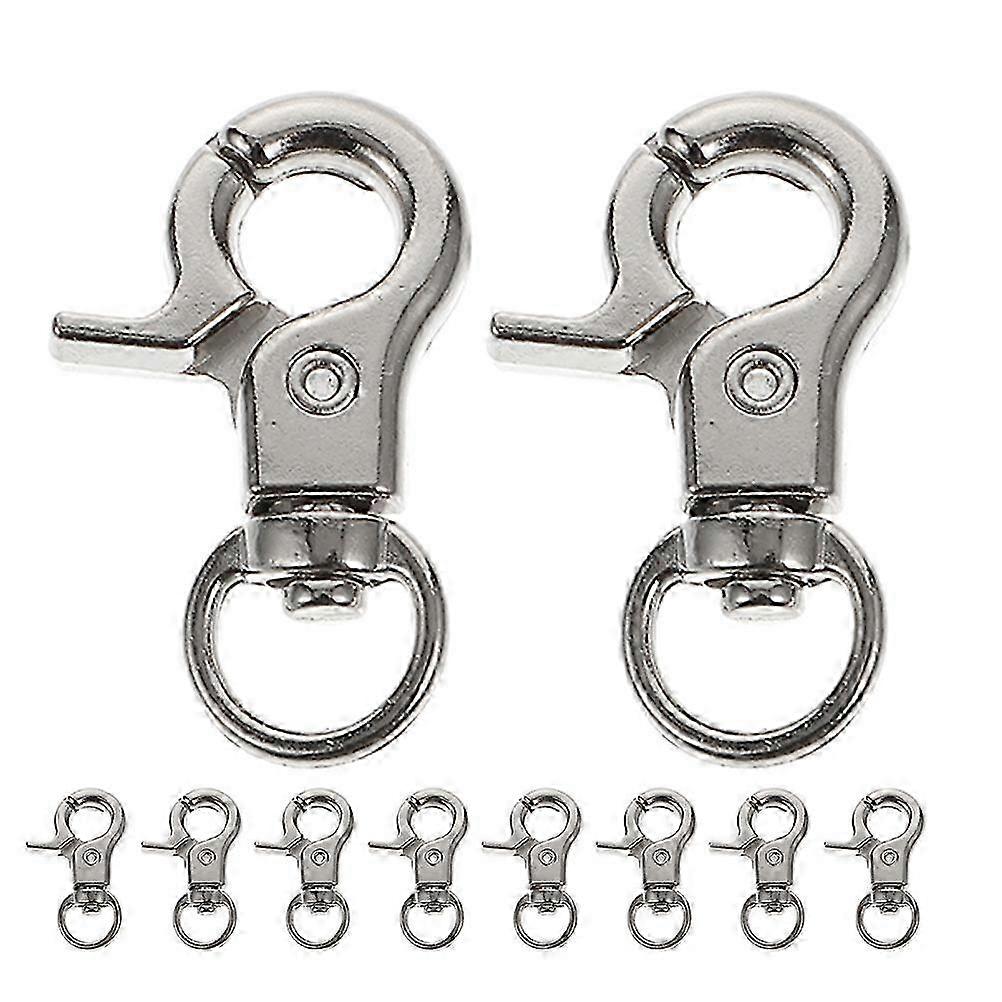 10pcs Trigger Snap Hook Trigger Clasp Swivel Snap Hooks Replacement Bag Hook Lanyard Clips