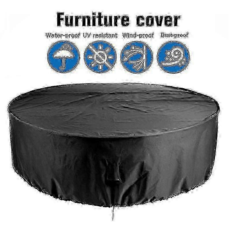 2025 Custom Fit Waterproof Round Outdoor Table Cover - Durable