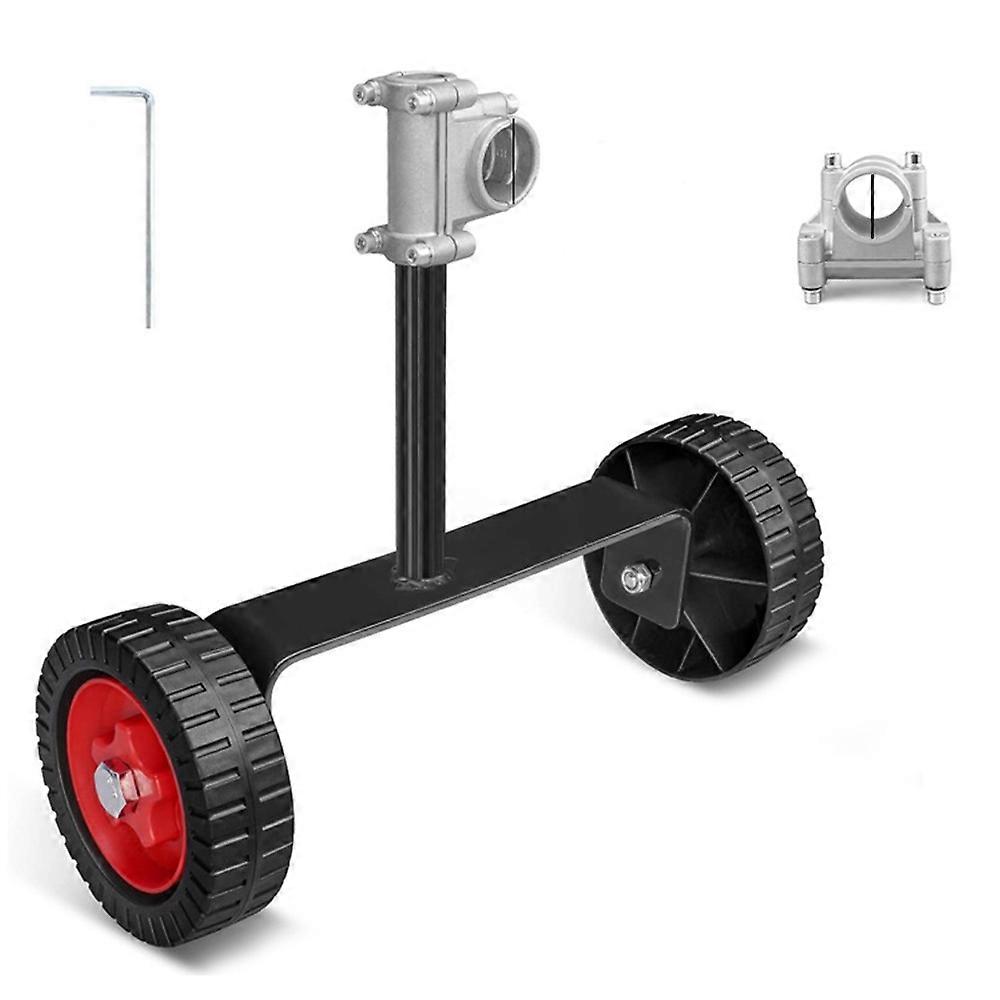Portable Support Wheel Kit for 28mm Handle Lawn Mower with Support Frame Mounting Base