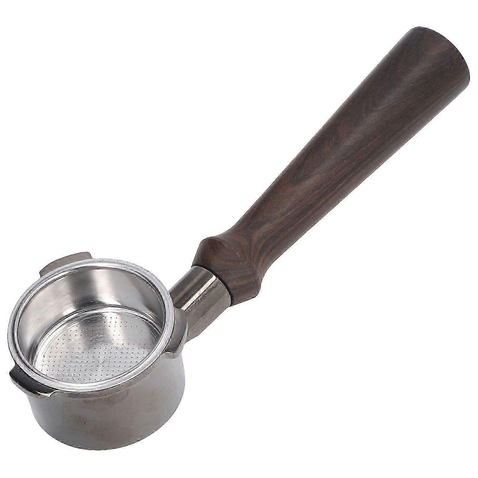 51mm Black Rosewood Handle Bottomless Coffee Portafilter for Espresso Machines