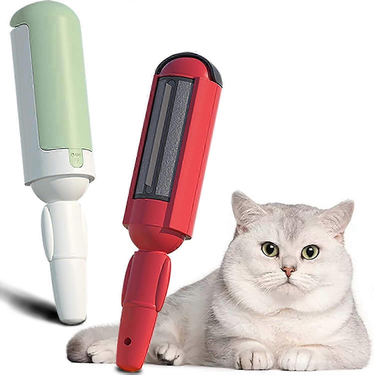 Tierhaarentfernungsbürste für Katzen und Hunde - 2er-Pack wiederverwendbar und leicht zu reinigen (2024)