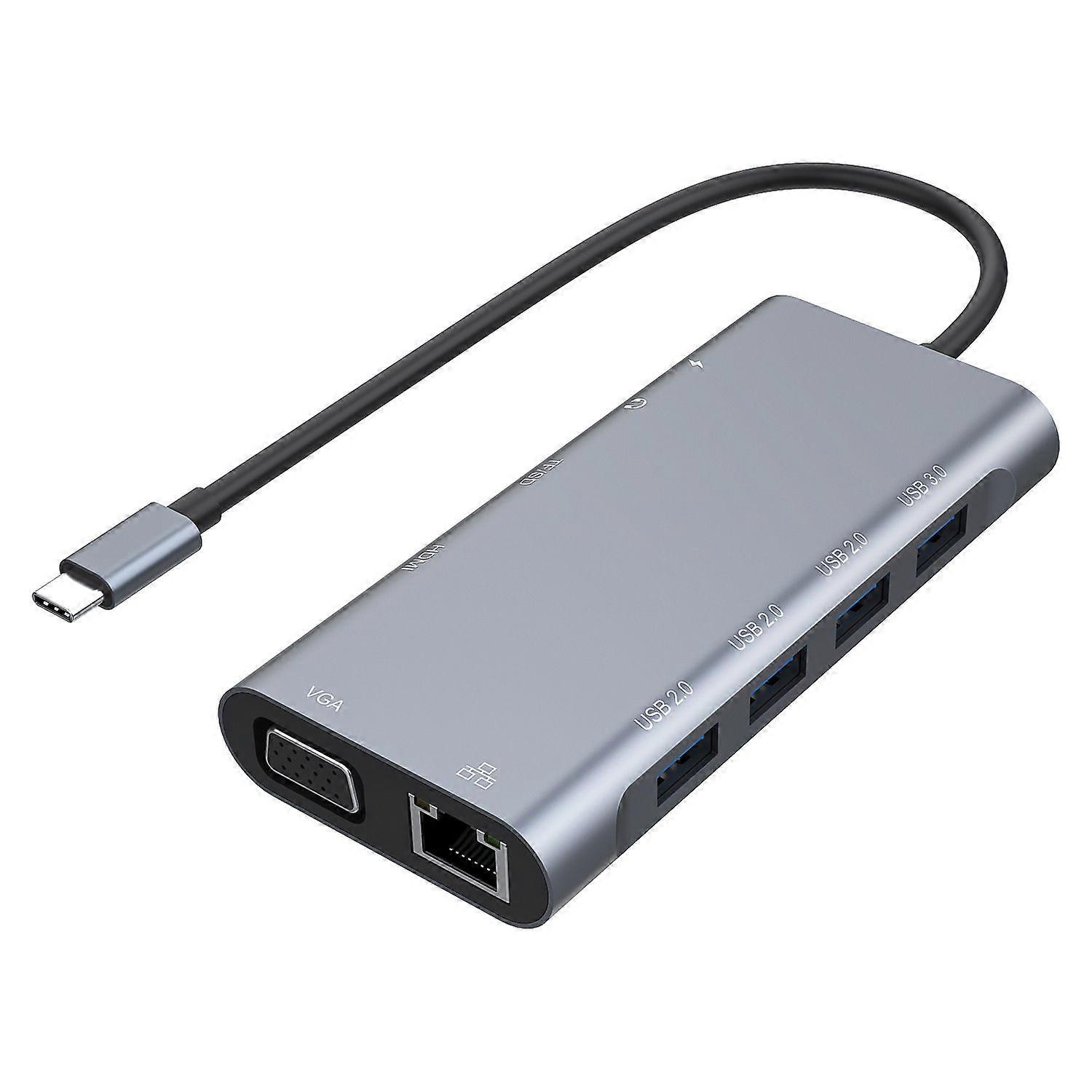 Eleven in One Typec Docking Station for Laptop External Multi-function Hub