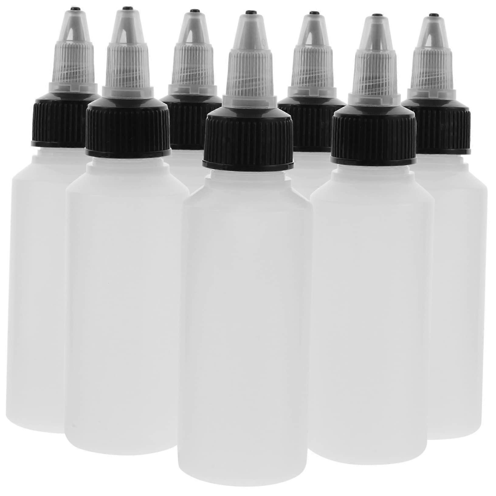 Pack of 20 Empty Squeeze Bottles 2 oz for Watercolour Pigments Dropper Bottles Clear Design for Creative Projects and Liquids