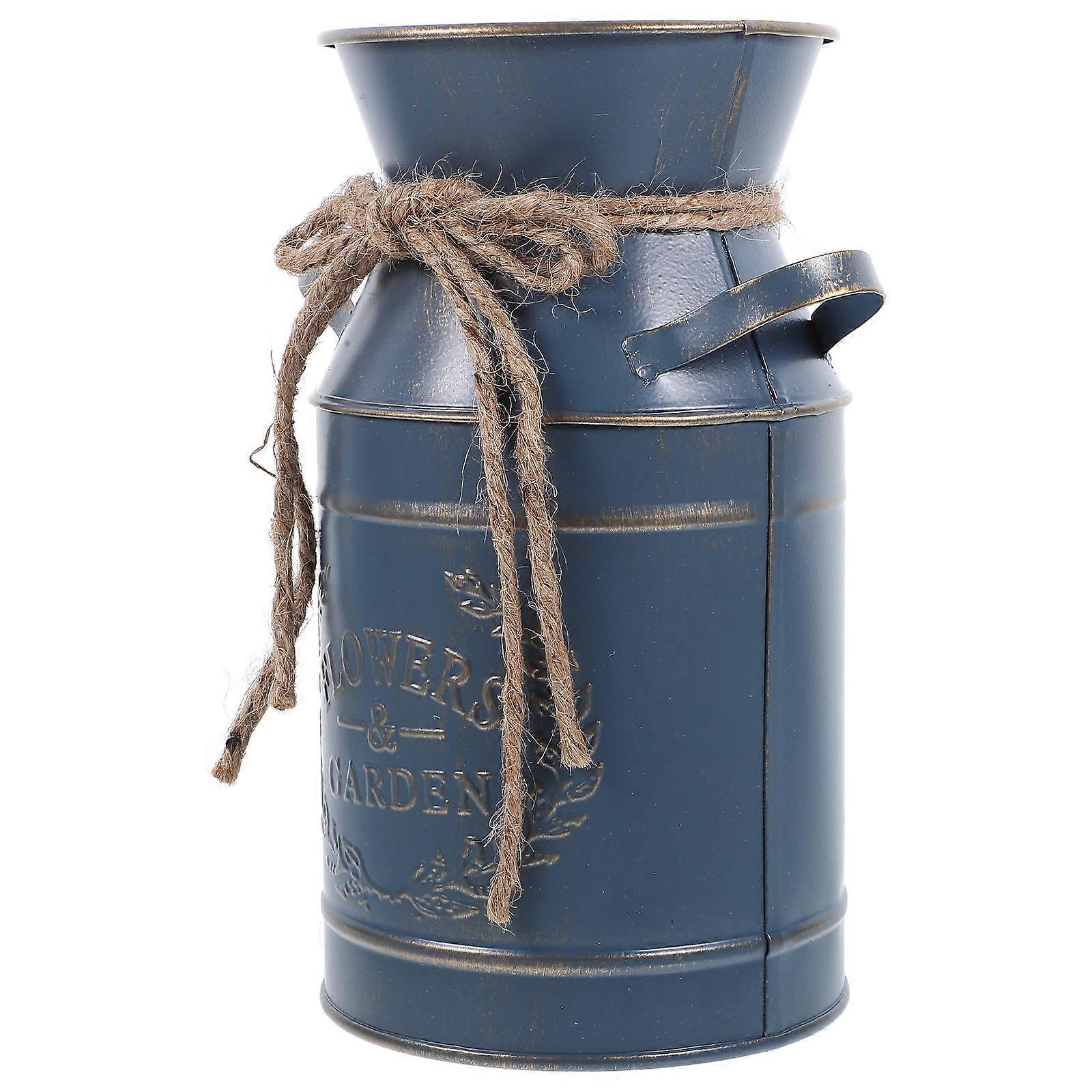 Functional Galvanized Flower Bucket for Modern Living Spaces
